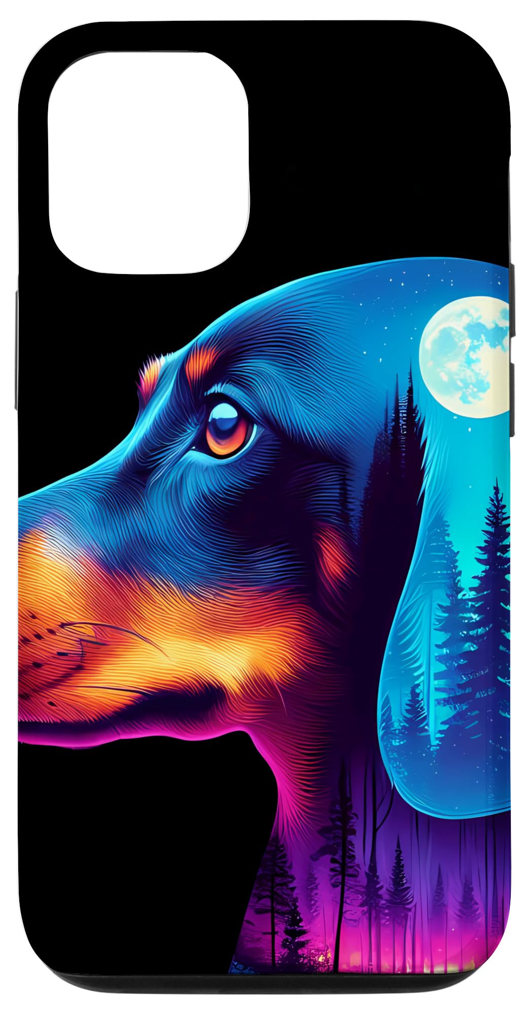 iPhone 15 Spirit Animal ミニチュア ダックスフンド 犬の飼い主 メンズ レディース キッズ スマホケース