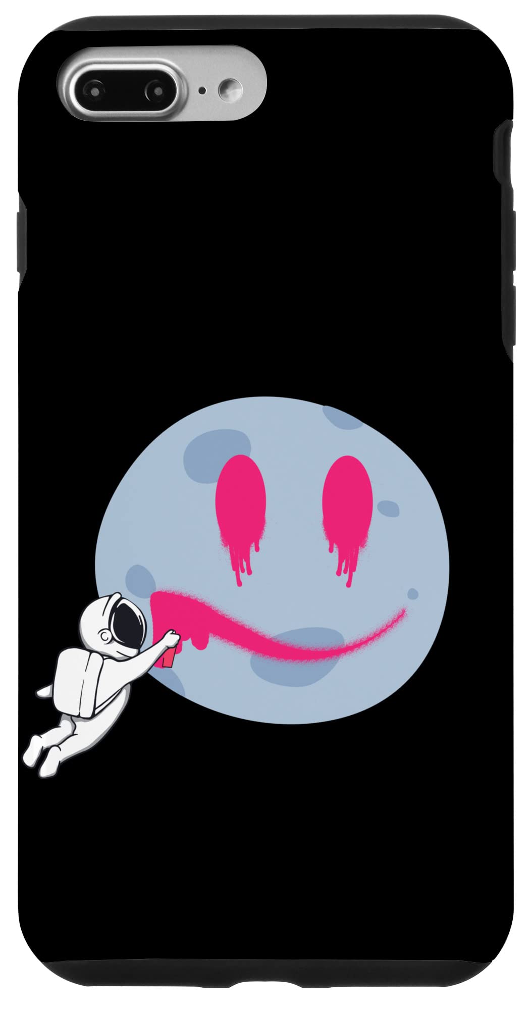 iPhone 7 Plus/8 Plus 月 宇宙飛行士グラフィティ I 月面着陸 宇宙 宇宙 スマホケース