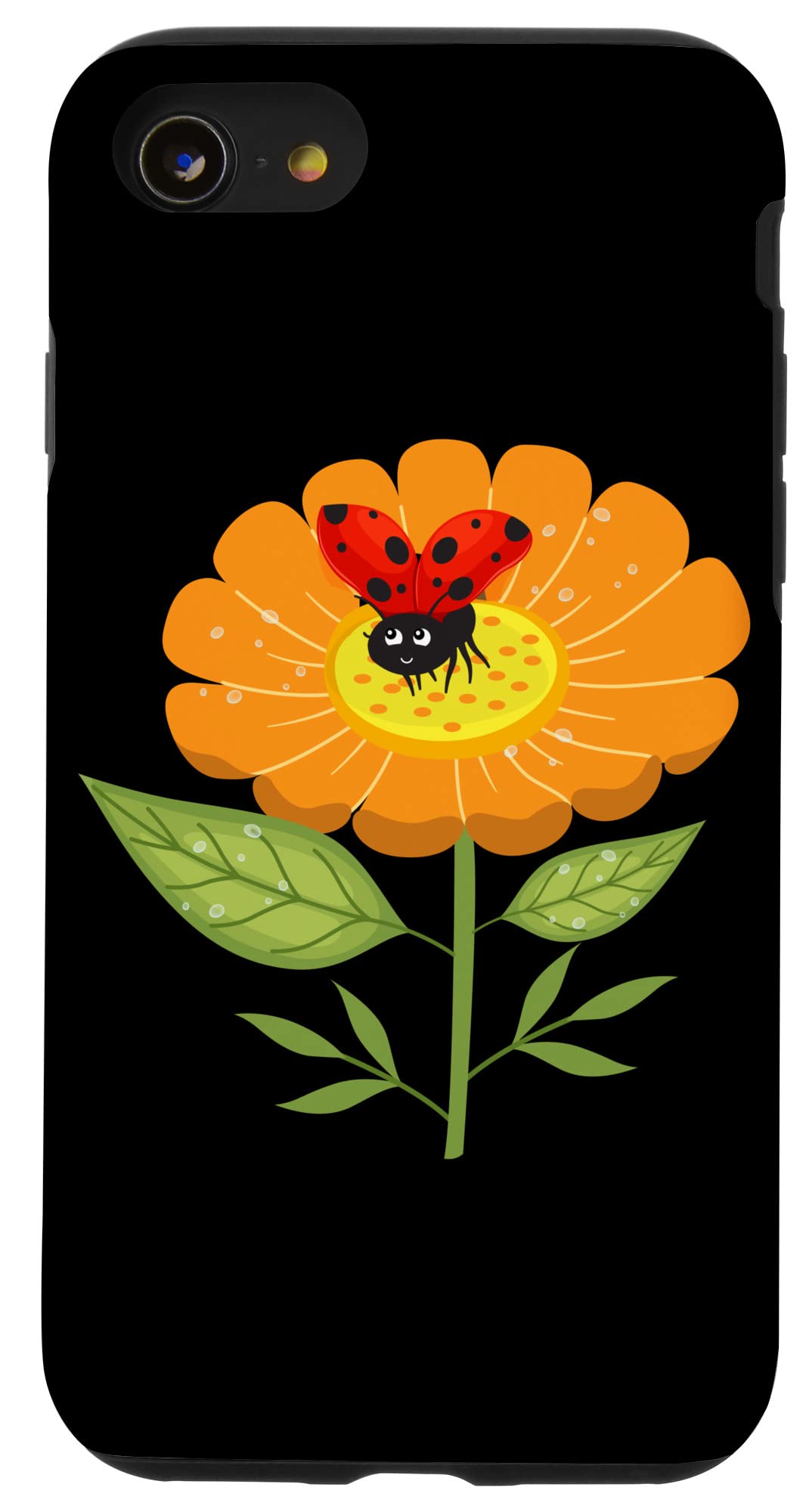 iPhone SE (2020) / 7 / 8 てんとう虫 フラワー I Insect Cute Seven-spot Beetle Kids スマホケース