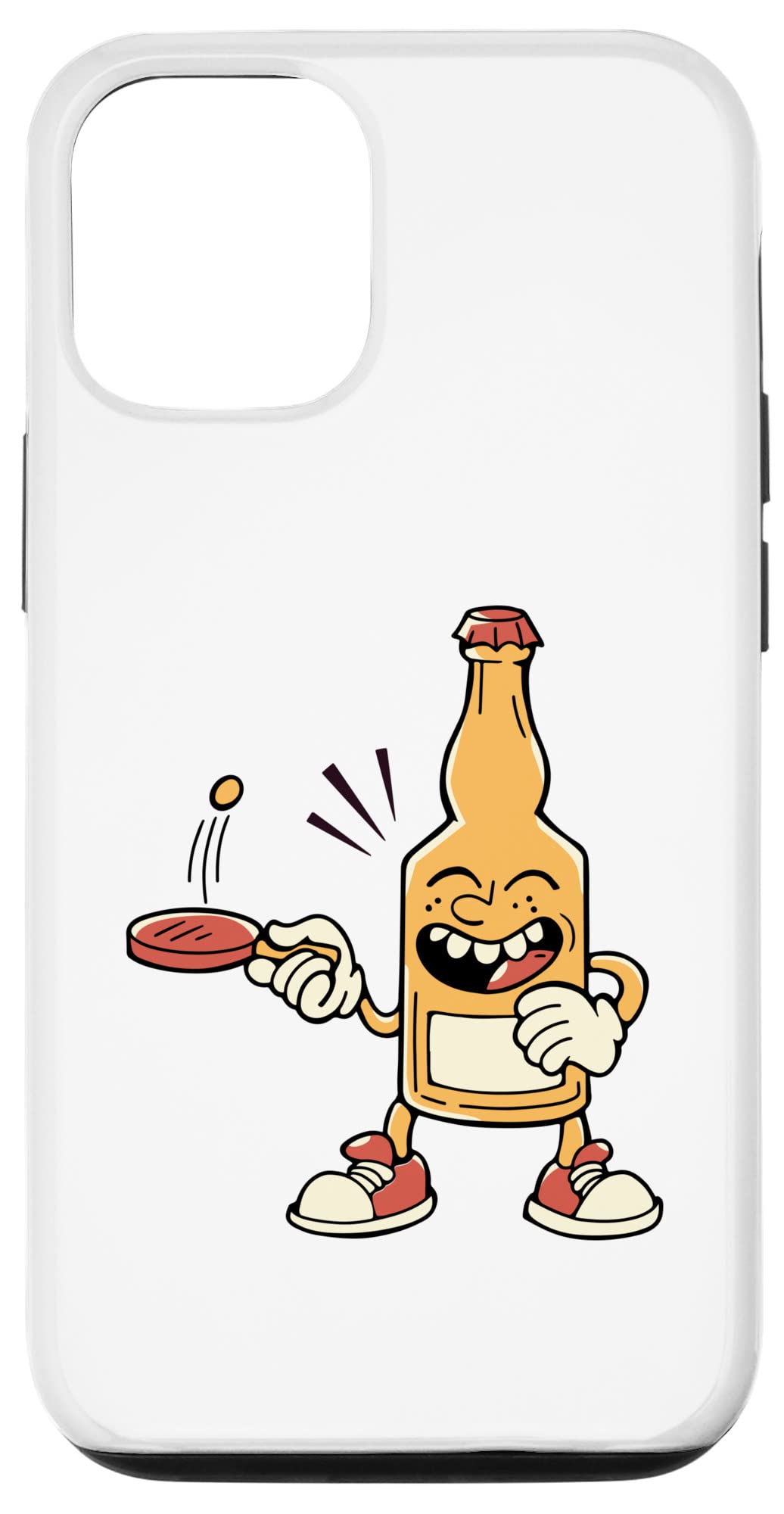 iPhone 12/12 Pro ボトルプレイピンポン スポーツ ドリンク おもしろ 漫画 スマホケース