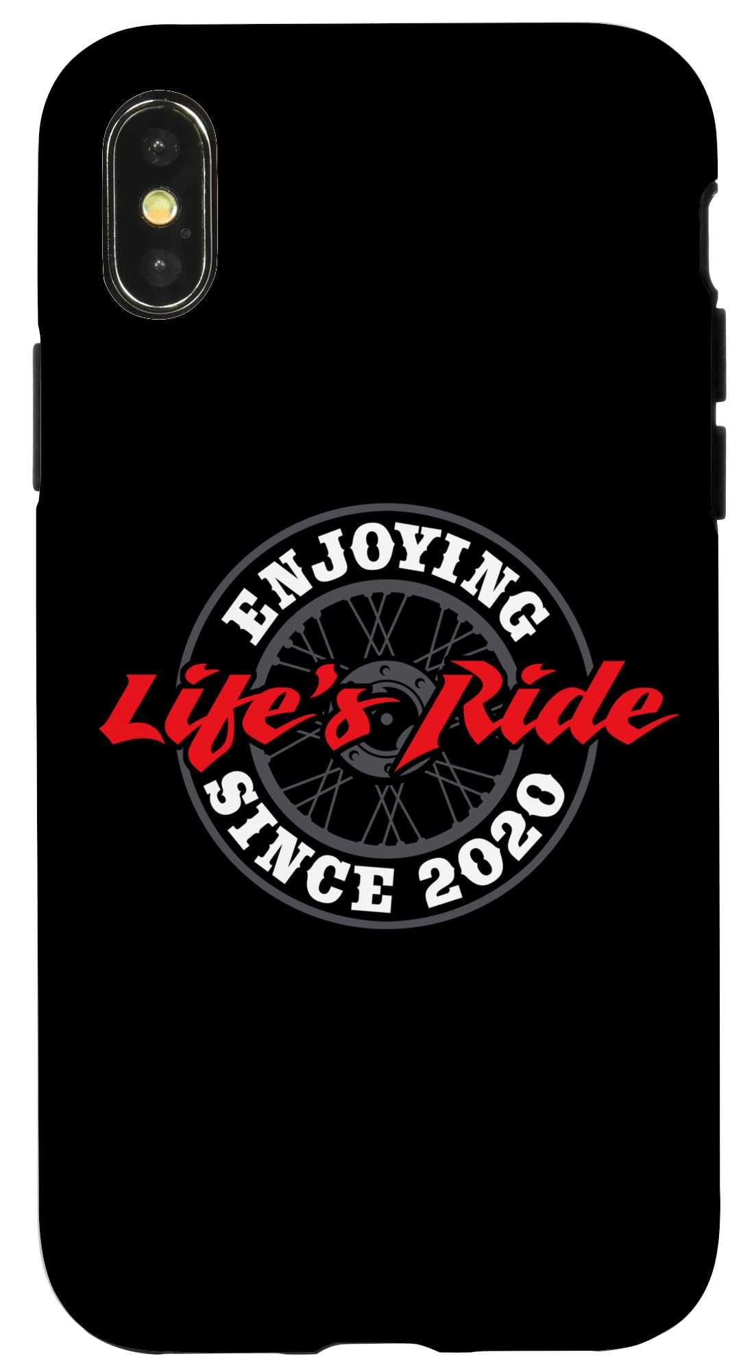 iPhone X/XS 4歳:Enjoying Life Ride Since 2020 3rd Birthday スマホケース