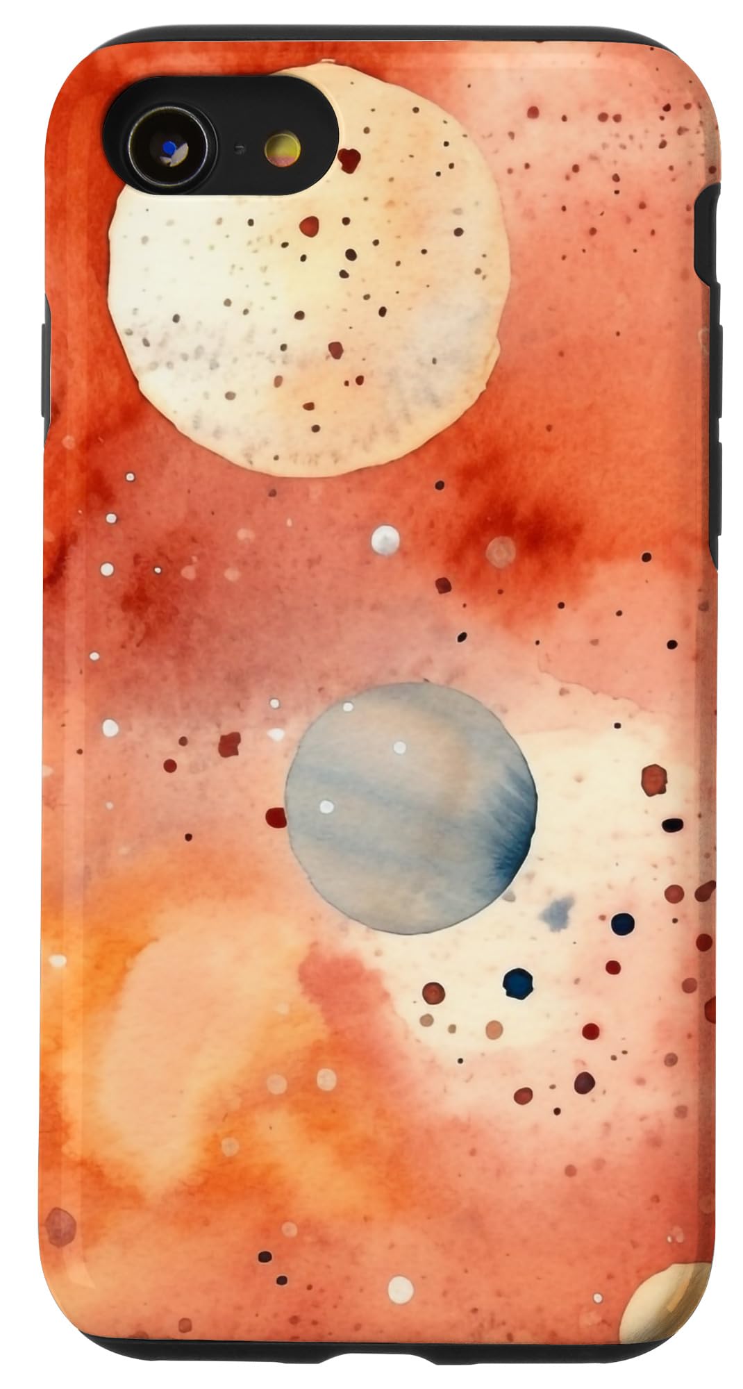 iPhone SE (2020) / 7 / 8 宇宙 美的 テラコッタ 水彩 月 スマホケース
