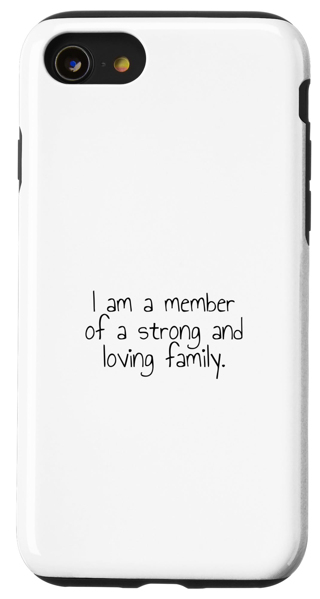 iPhone SE (2020) / 7 / 8 私は強くて愛情深い家族の一員です。 スマホケース