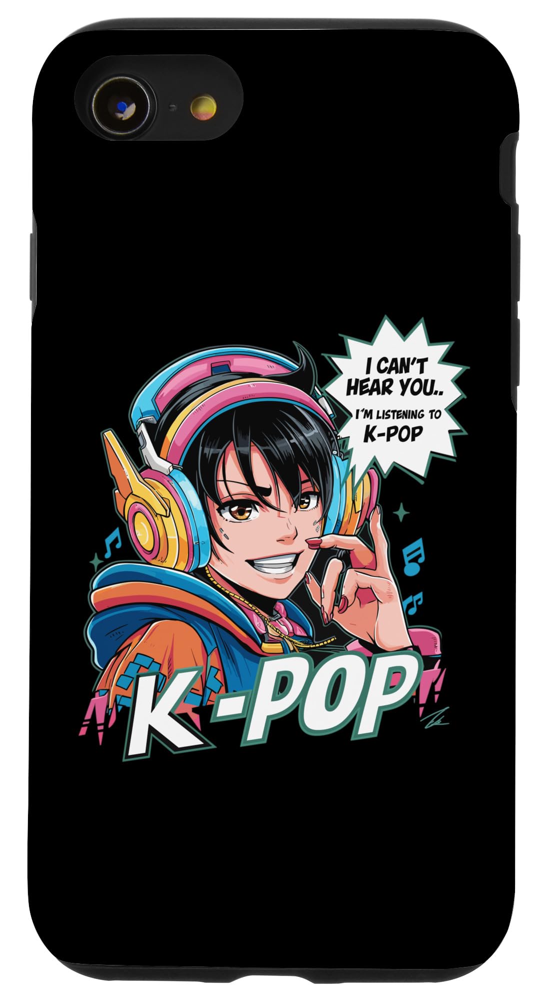 iPhone SE (2020) / 7 / 8 I Can\u0027t Hear You Funny K-POP アニメ スマホケース