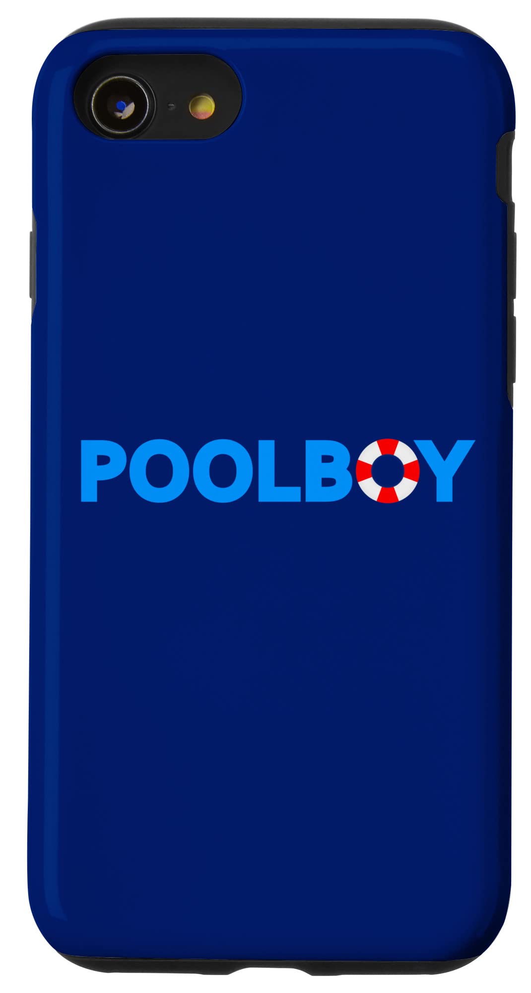 iPhone SE (2020) / 7 / 8 POOLBOY POOL CHAMPION BREAST LETTERING MENS MEN SWIM FUN スマホケース