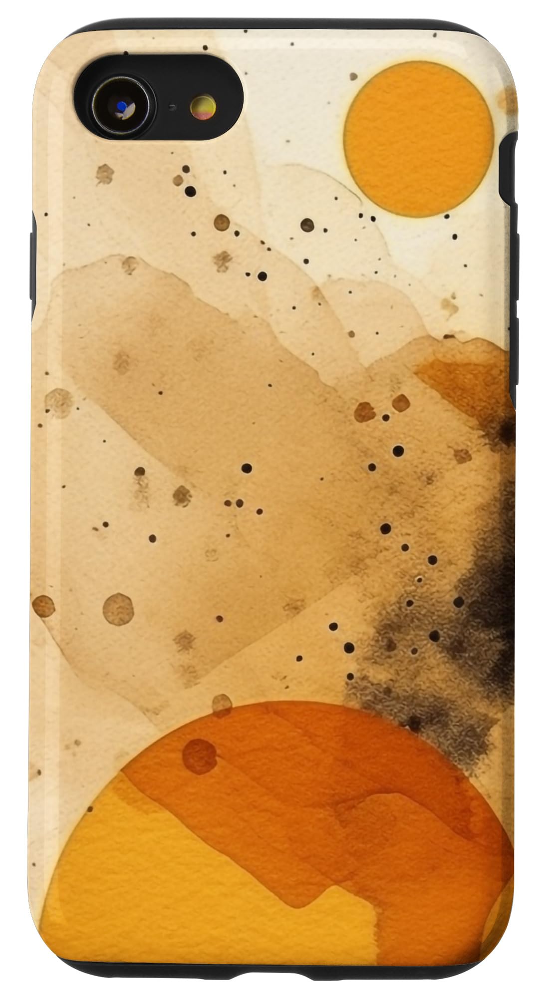 iPhone SE (2020) / 7 / 8 ストライプ フォーム 抽象 イエロー スマホケース｜WES STORE