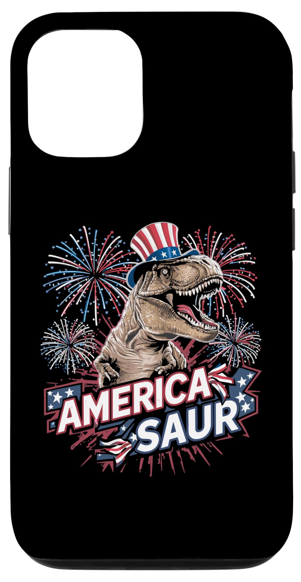 iPhone 15 自主独往祝する日を祝う面白可笑しいT-Rex スマホケース