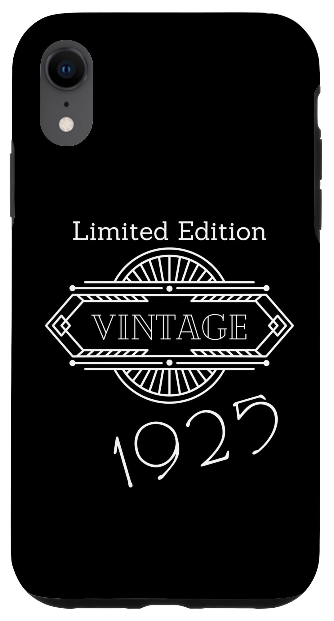 iPhone XR 1925 Vintage BIRTHDAY、制限事項版、アールデコデザイン。 スマホケース ケース・カバー-スマートフォン・携帯電話アクセサリー