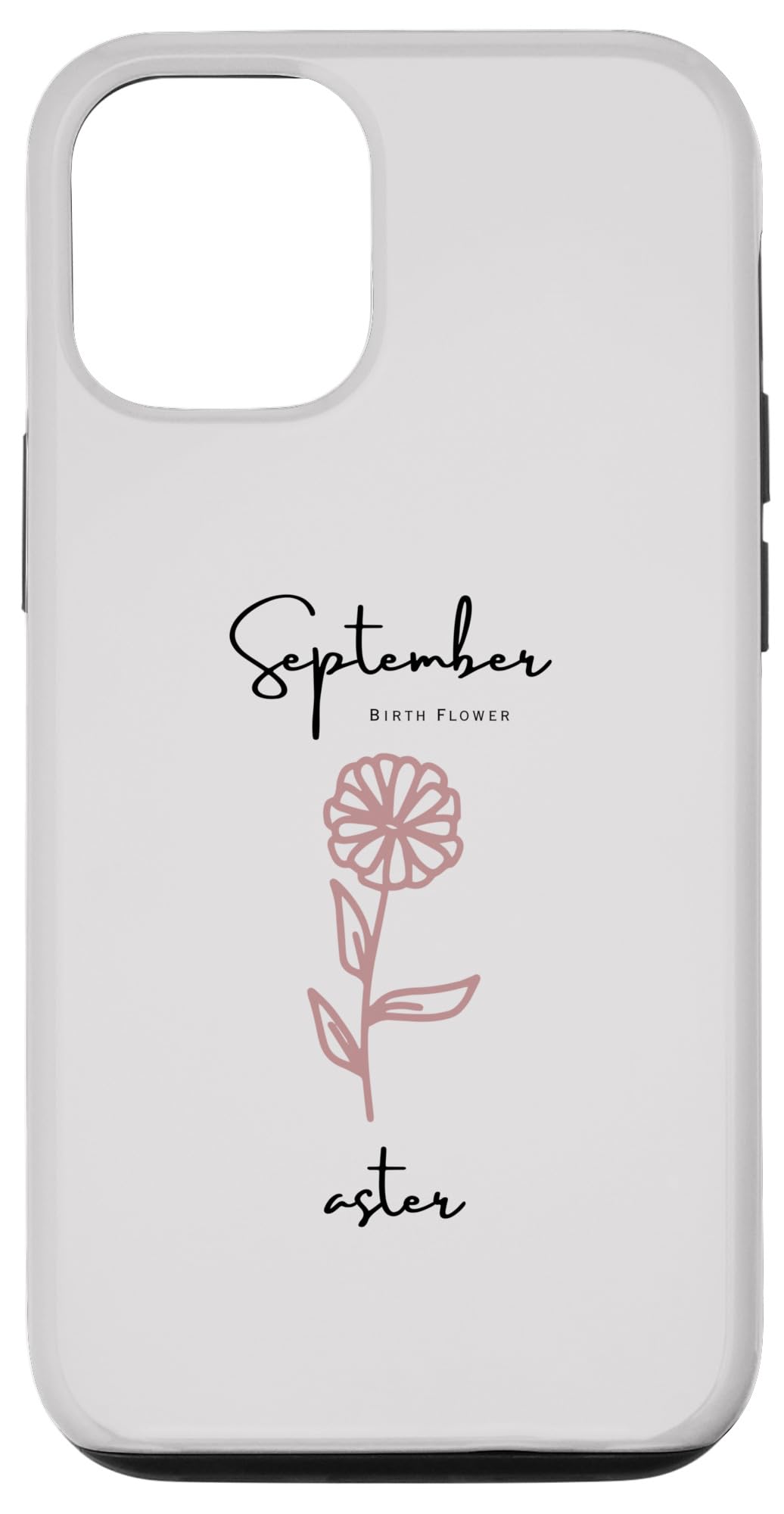 iPhone 14 Pro BIRTH FLOWER、9月のアスター、お姉さん、亭主もちと成人男性用。 スマホケース スマートフォン・携帯電話アクセサリー-ケース・カバー-スマートフォン・タブレット