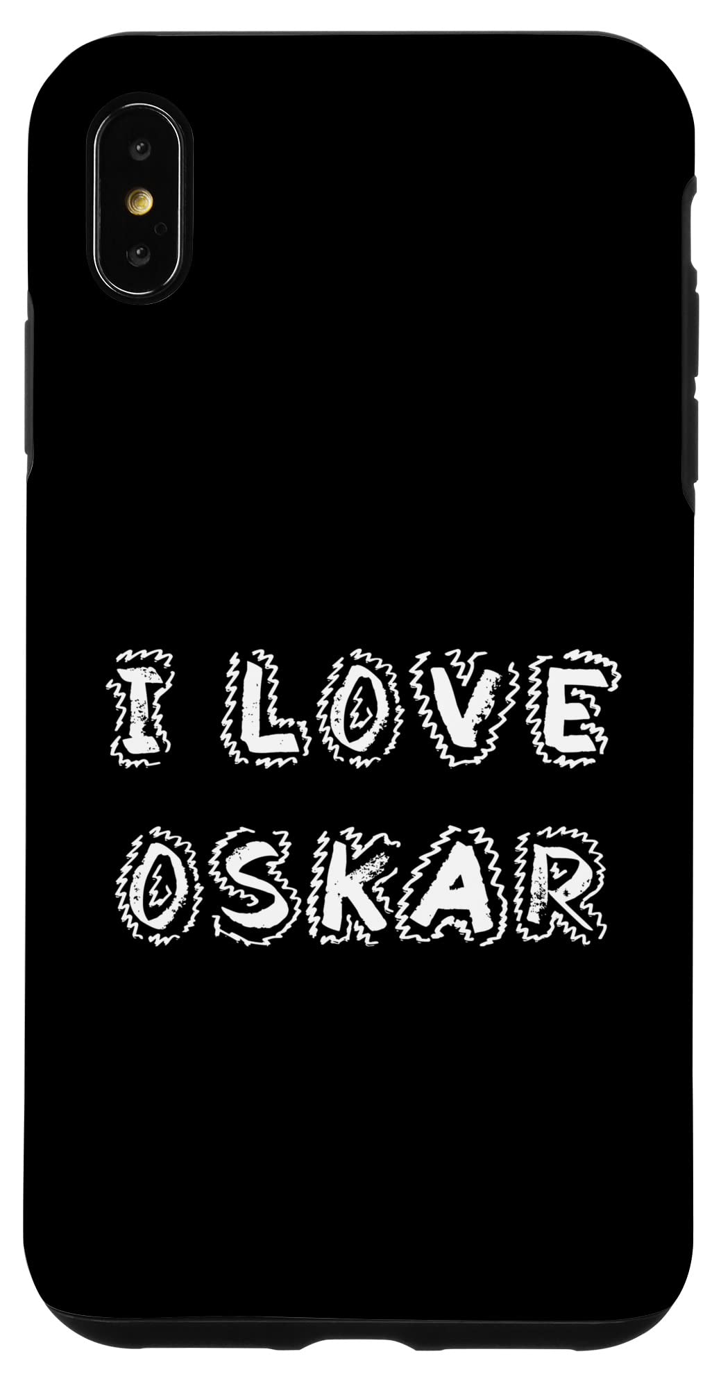 iPhone XS Max I Love Oskar 子犬 犬 スマホケース