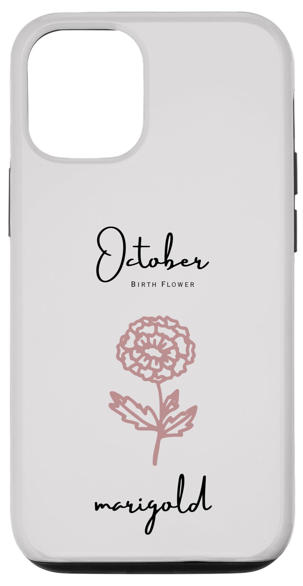 iPhone 14 Pro BIRTH FLOWER 10月 マリーゴールド 女の子 レディース メンズ スマホケース