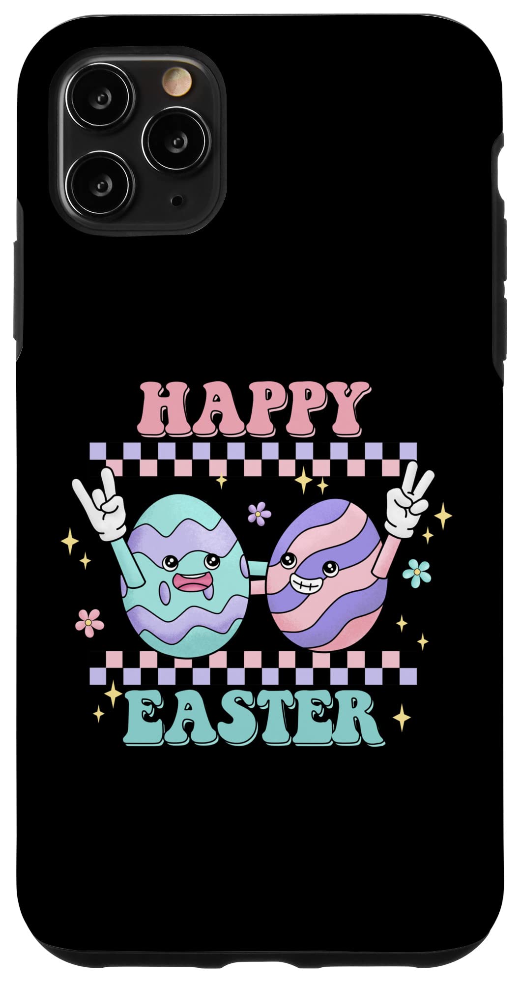 iPhone 11 Pro Max ハッピー イースター アパレル女性男性を祝うイースター wetsern スマホケース