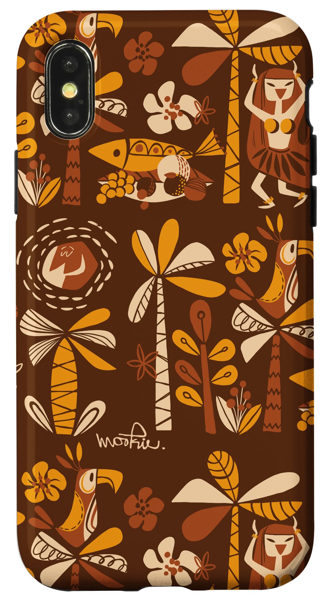 iPhone X/XS Pre-Tiki design スマホケース