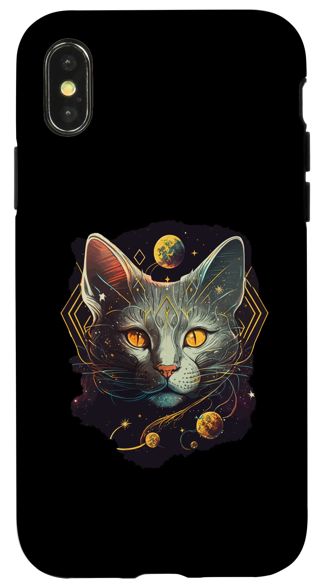 iPhone X/XS 面白可笑しい猫の図案化の猫愛しがる家の子ネコ スマホケース スマートフォン・タブレット-スマートフォン・携帯電話アクセサリー