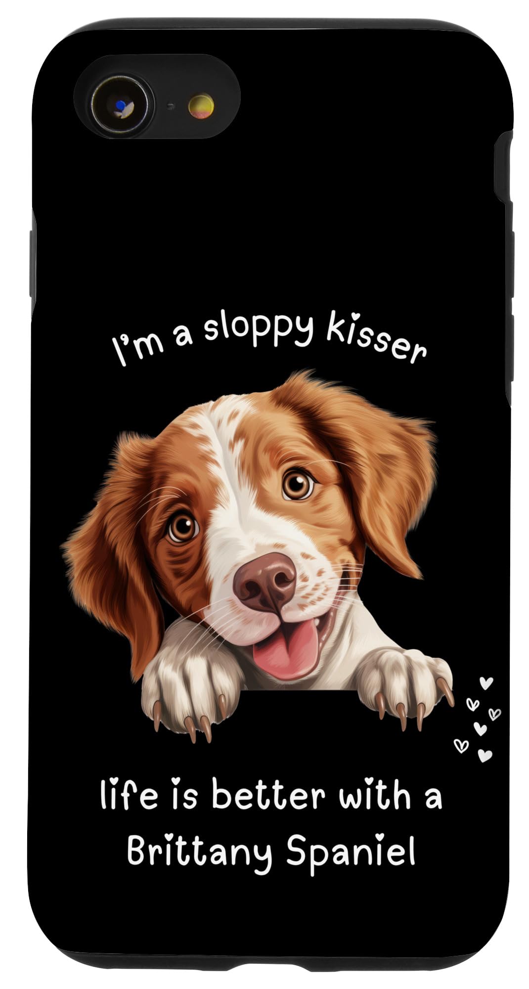 iPhone SE (2020) / 7 / 8 私はずさんなキスをする人だ、ブリタニー・スパニエルとの生活はもっと良い スマホケース