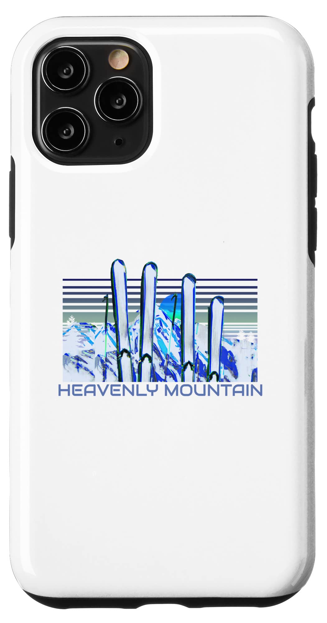 iPhone 11 Pro Heavenly Mountain スキーアクセサリー レトロ ヘブンリーマウンテン スマホケース