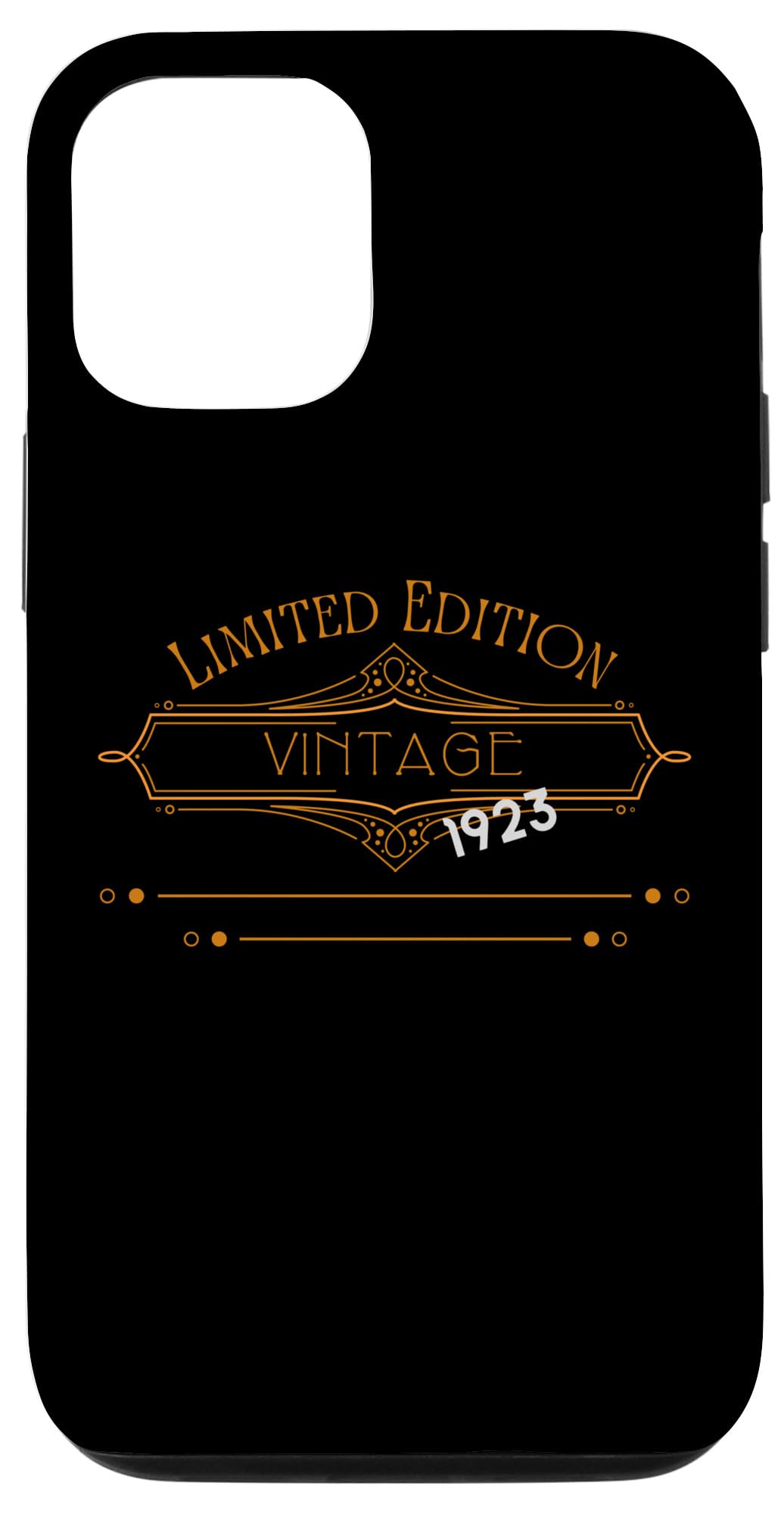 iPhone 12/12 Pro 1923年ヴィンテージ誕生日、限定版、アールデコデザイン。 スマホケース