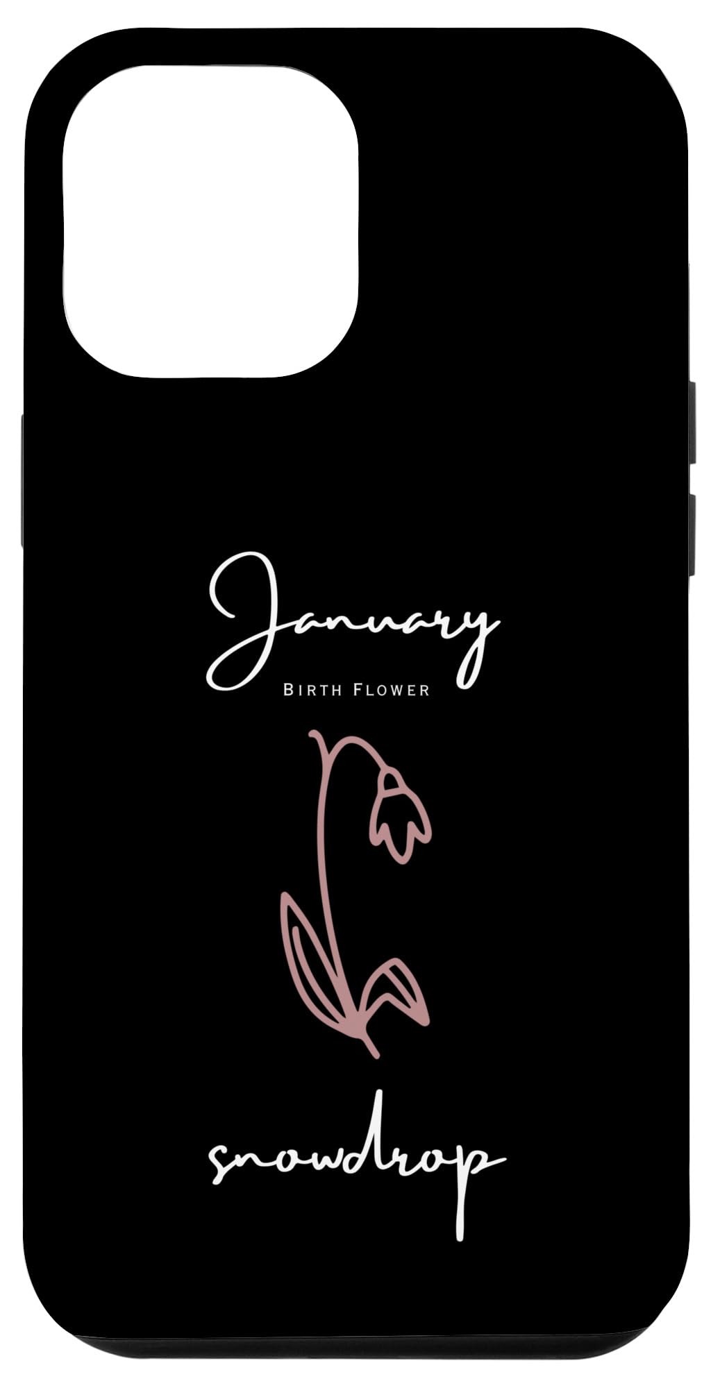 iPhone 13 Pro Max BIRTH FLOWERS 1月スノードロップ ガールズ レディース メンズ スマホケース