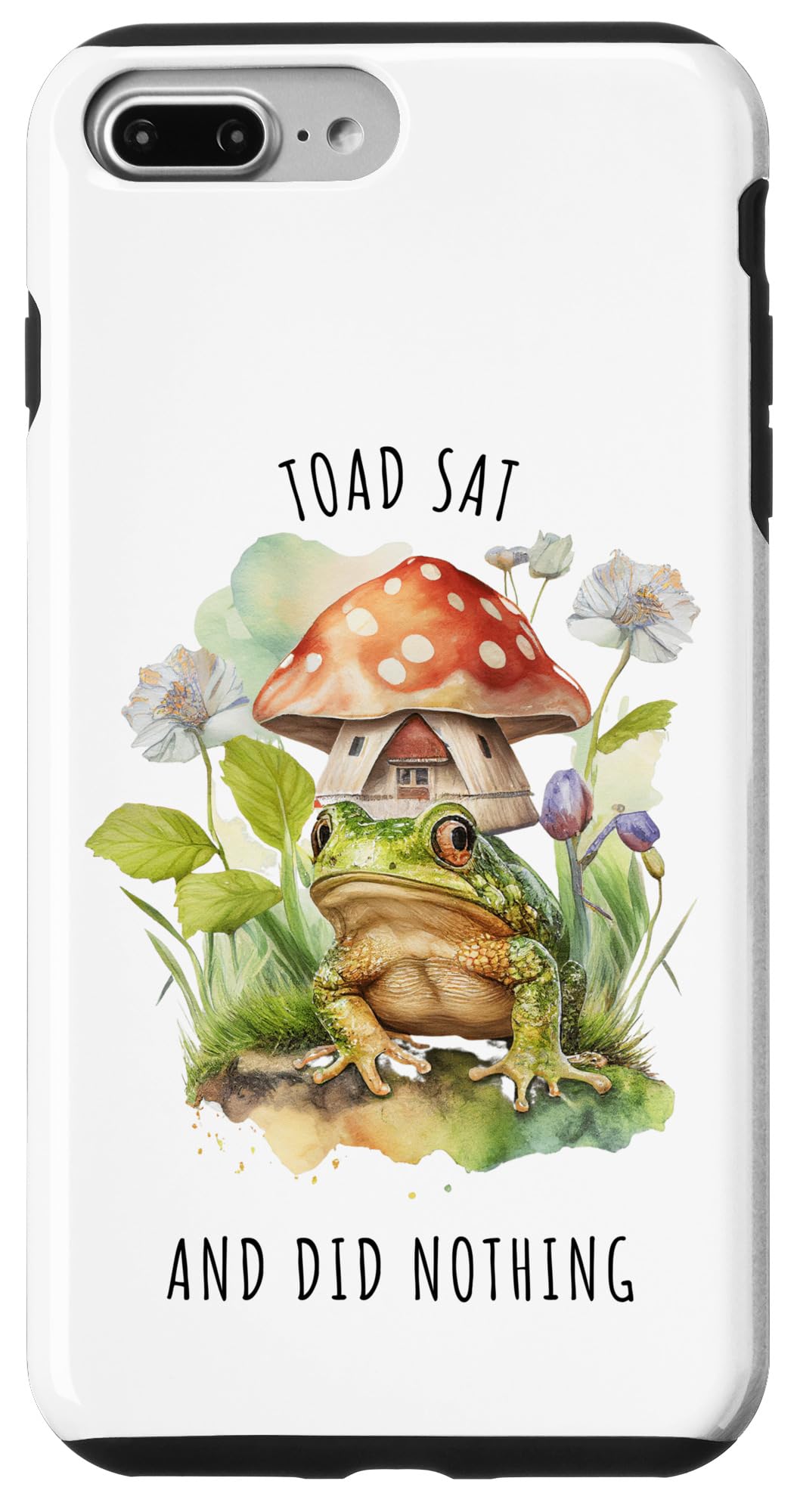 iPhone 7 Plus/8 Plus TOAD SAT AND DID NOTHING、Cozy FROG COTAGECORE レディース スマホケース