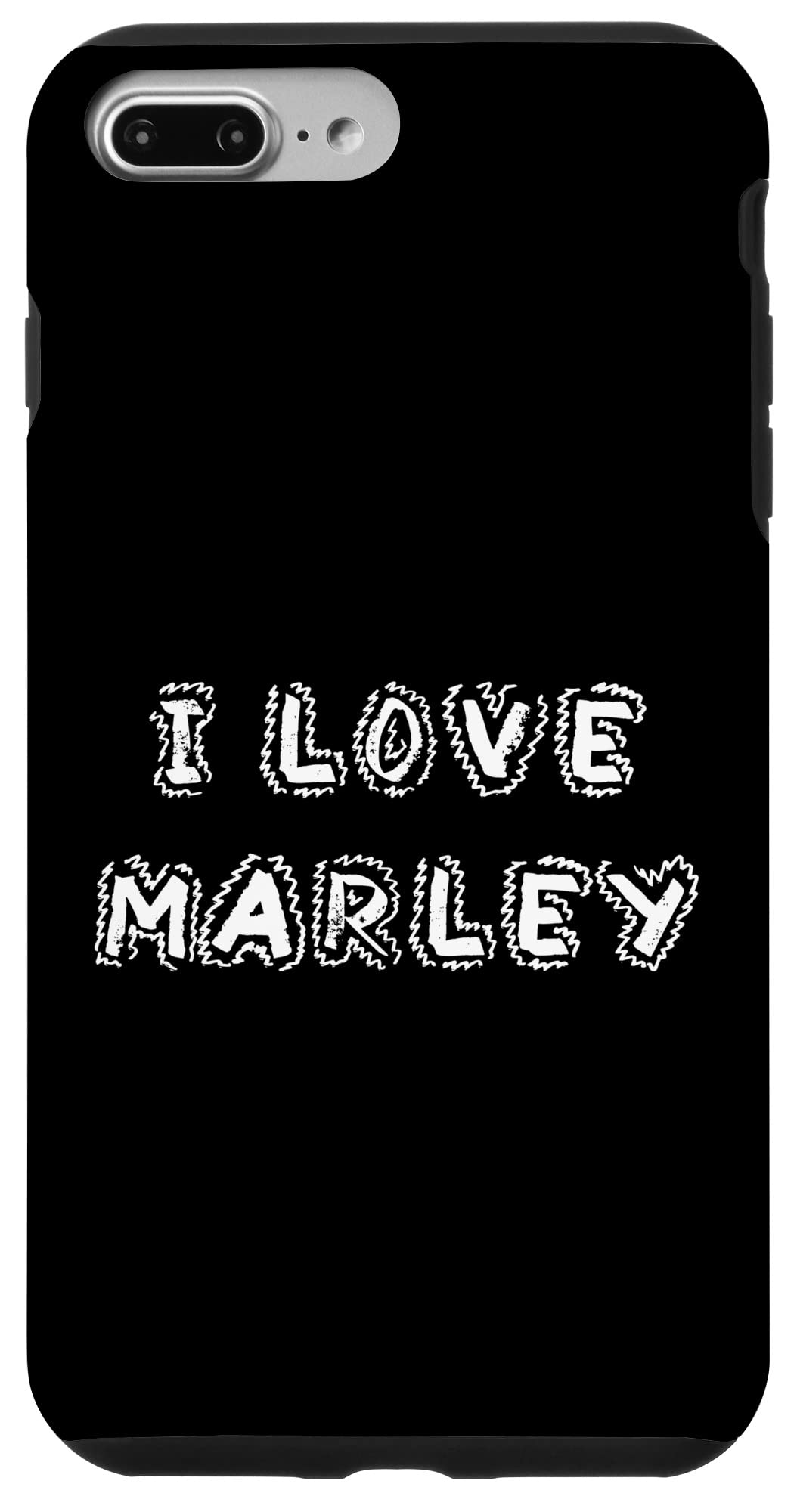 iPhone 7 Plus/8 Plus I Love Marley 狆ころ 犬 スマホケース スマートフォン・携帯電話アクセサリー-ケース・カバー