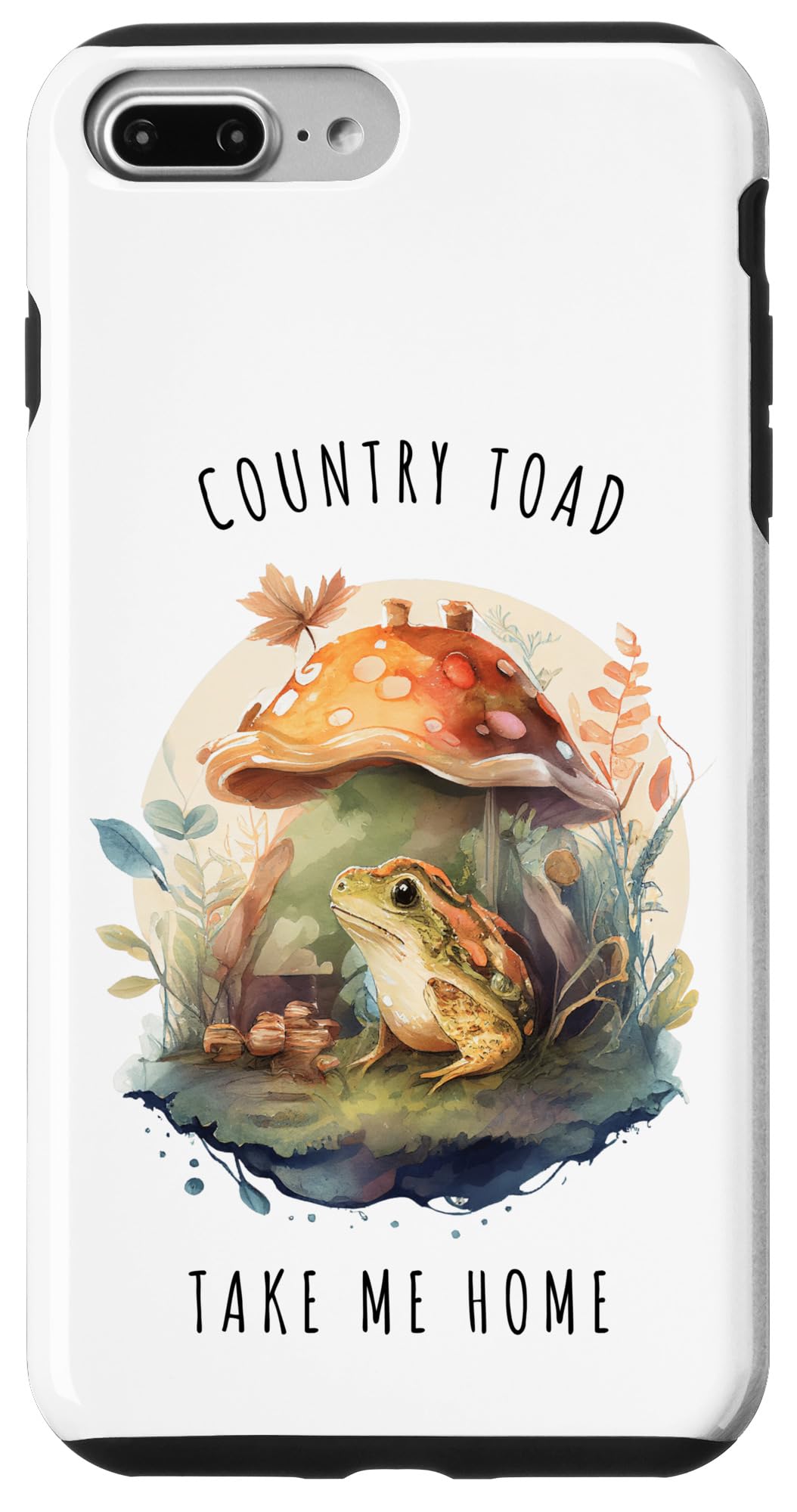 iPhone 7 Plus/8 Plus COUNTRY TOAD TAKE ME HOME、Cozy FROG COTAGECORE TOAD レディース スマホケース
