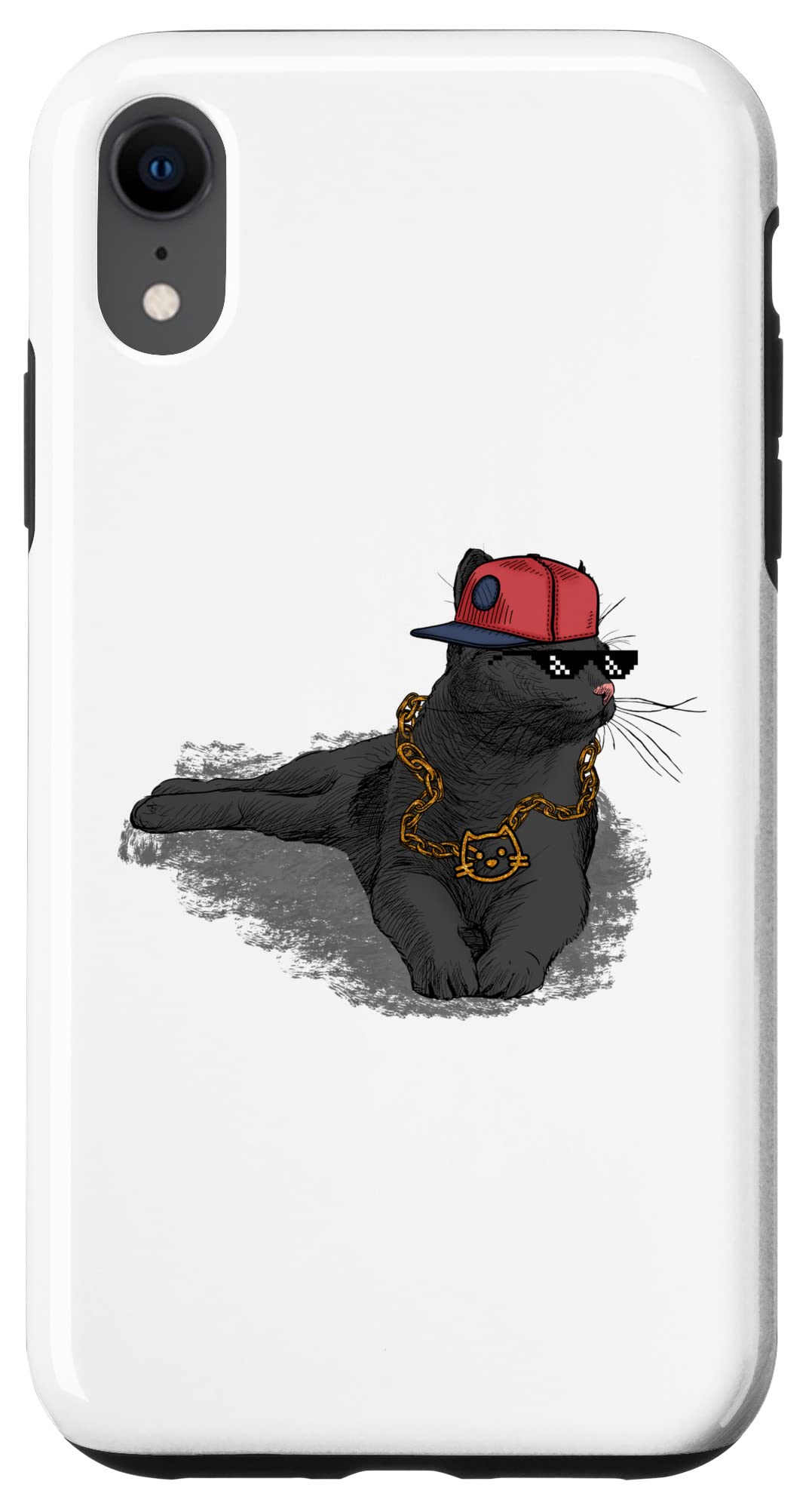 iPhone XR 面白い猫のデザインの猫愛好家の子猫 スマホケース