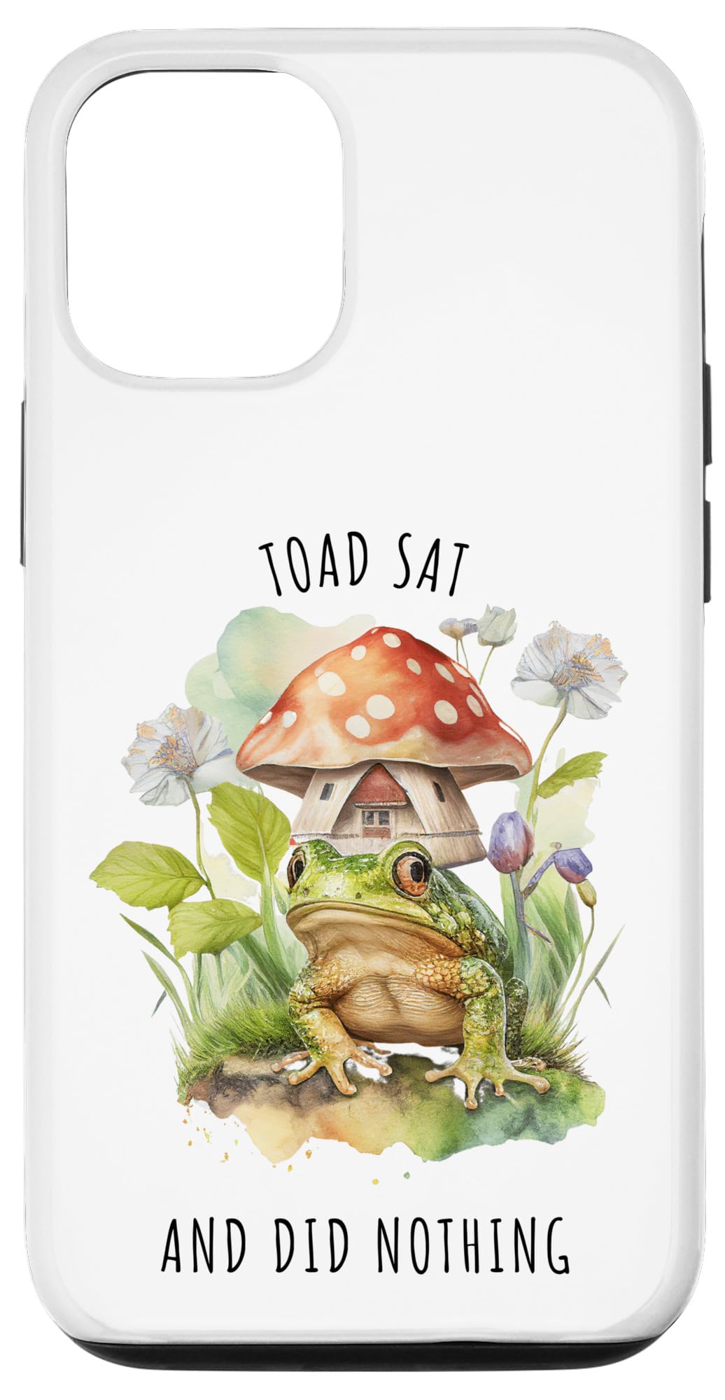 iPhone 14 Pro TOAD SAT AND DID NOTHING、Cozy FROG COTAGECORE レディース スマホケース