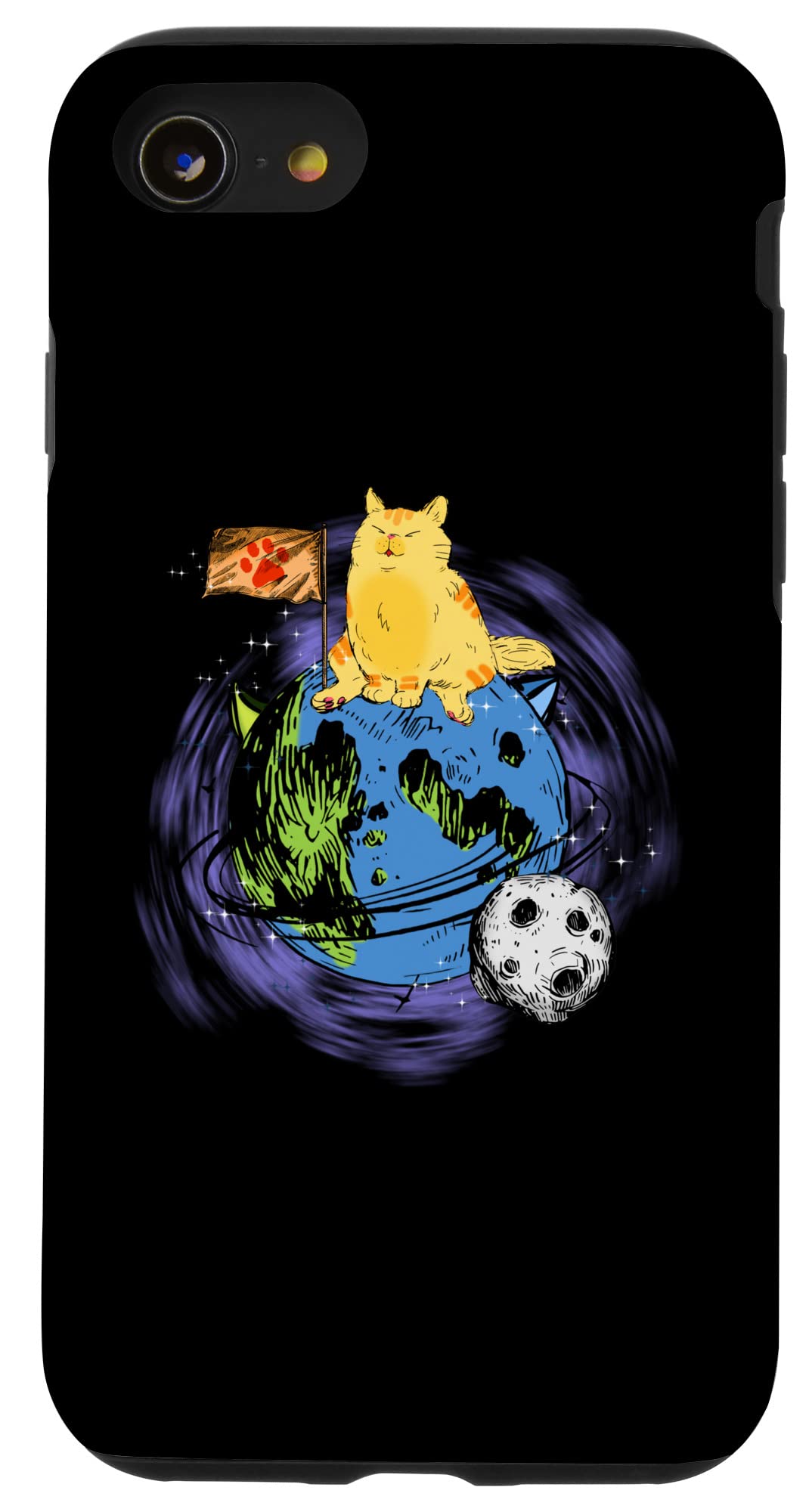 iPhone SE (2020) / 7 / 8 面白可笑しい猫の図案化の猫愛しがる家の子ネコ スマホケース スマートフォン・携帯電話アクセサリー-スマートフォン・タブレット