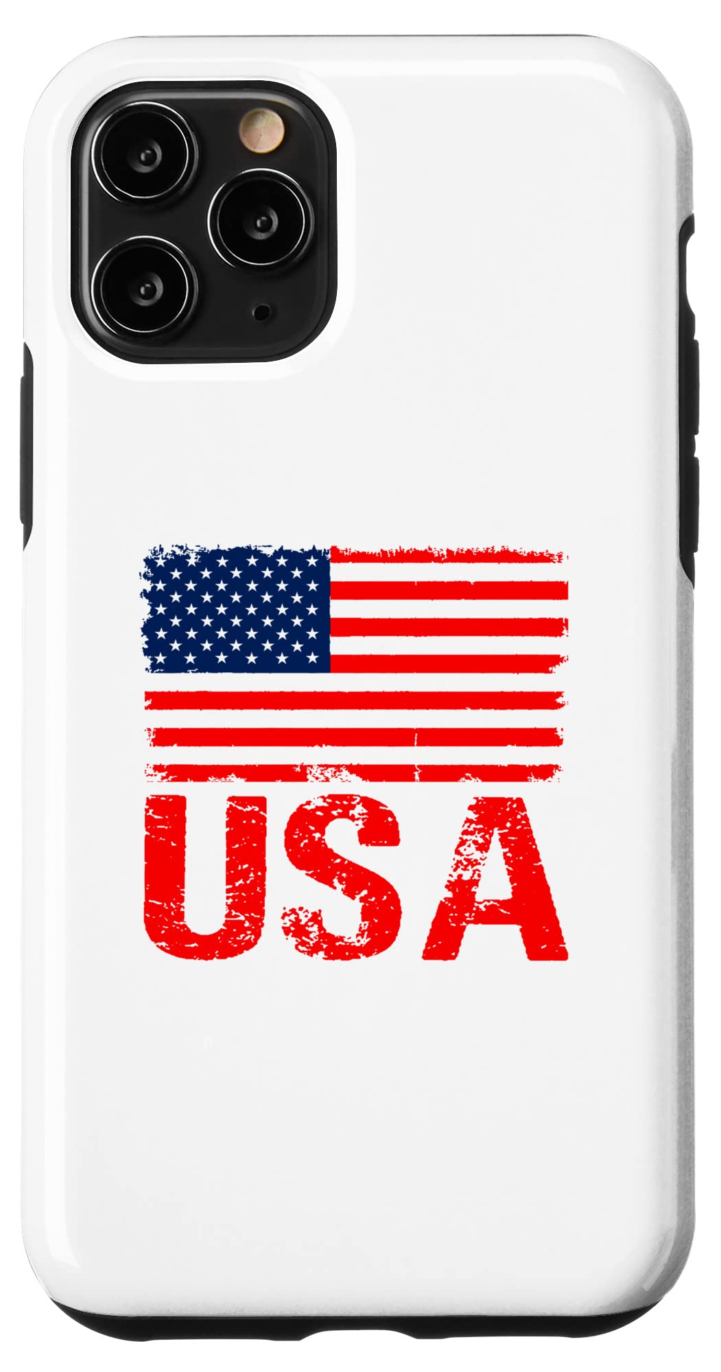 iPhone 11 Pro 記念日、退役軍人の日、7 月 4 日愛国心が強いアメリカ国旗 スマホケース