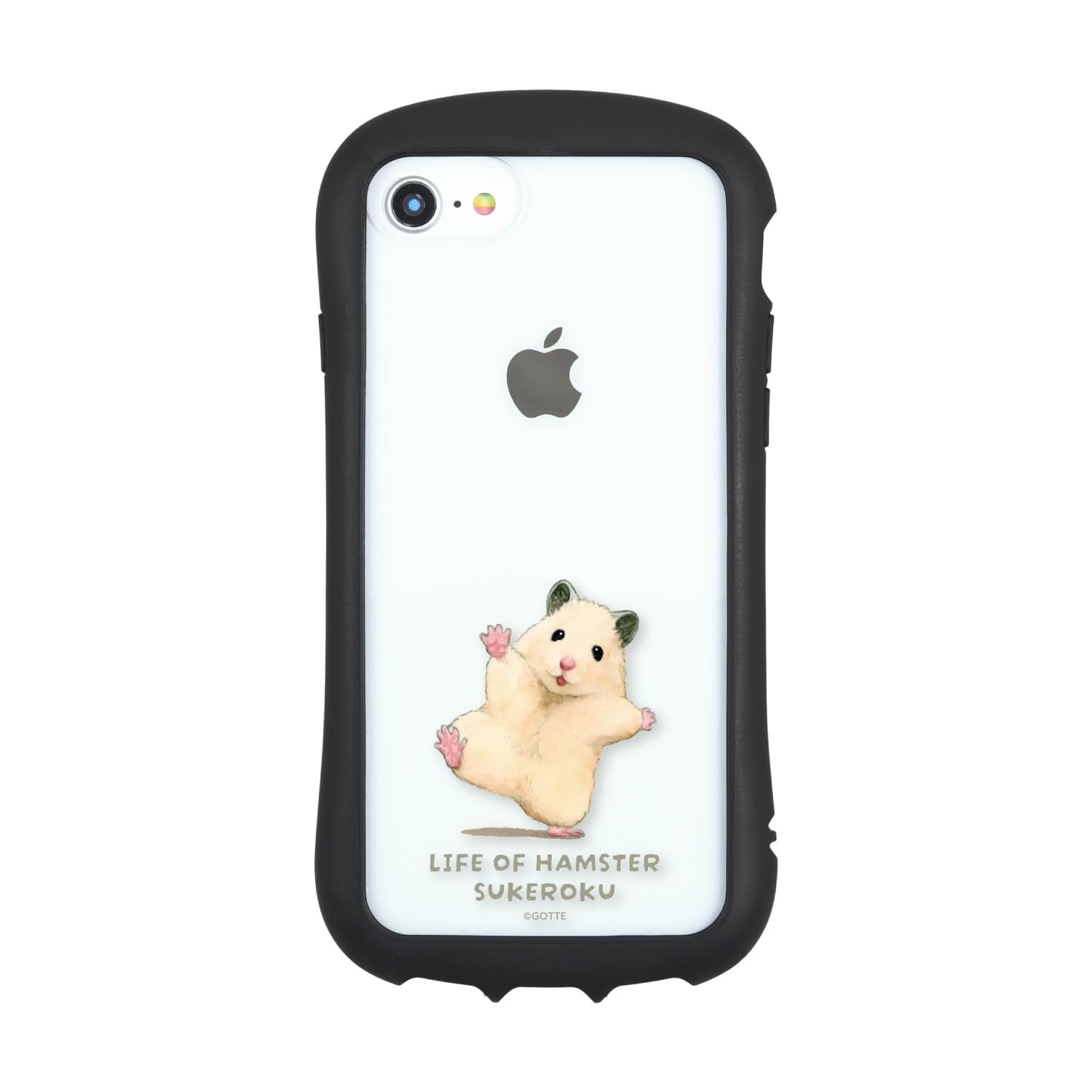 グルマンディーズ 助六の日常 iPhoneSE (第3時人/第2時人) / 8 / 7 / 6s / 6 相応う ハイブリッドクリアケース 助六 SKR-01A
