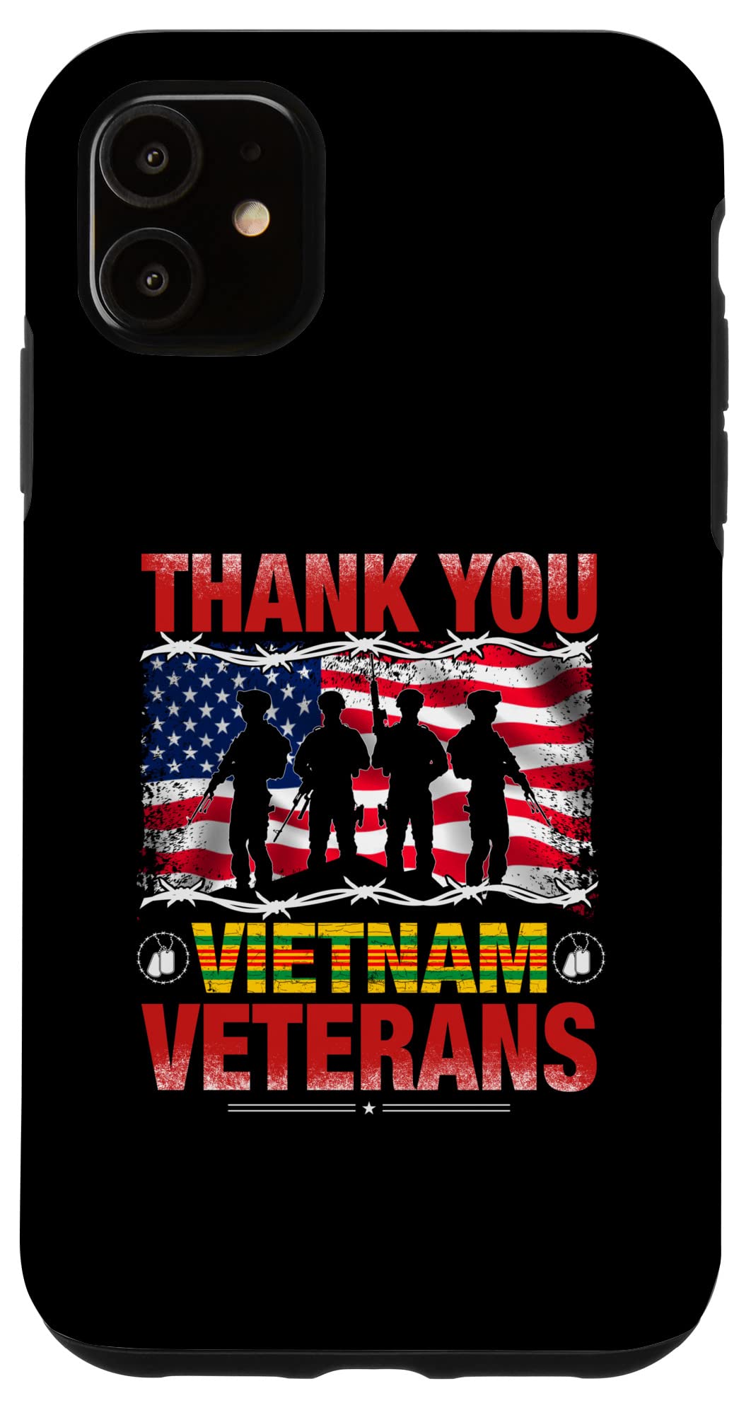 iPhone 11 祝する日、引退陸軍軍人の日、7 月 4 日愛国主義が揺るぎない亜米利加少尉 スマホケース ケース・カバー-スマートフォン・タブレット-スマートフォン・携帯電話アクセサリー