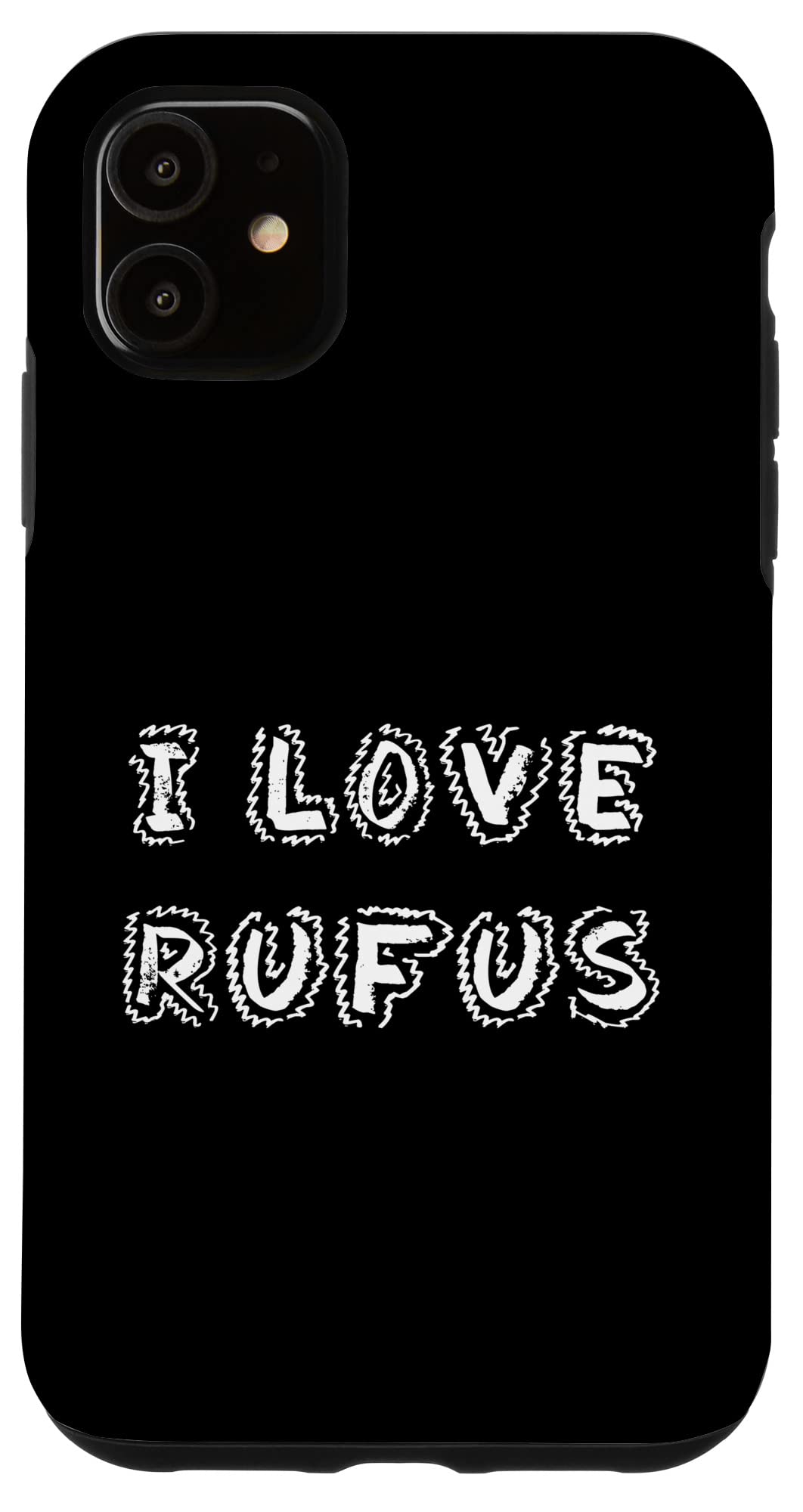 iPhone 11 I Love Rufus 子犬 犬 スマホケース