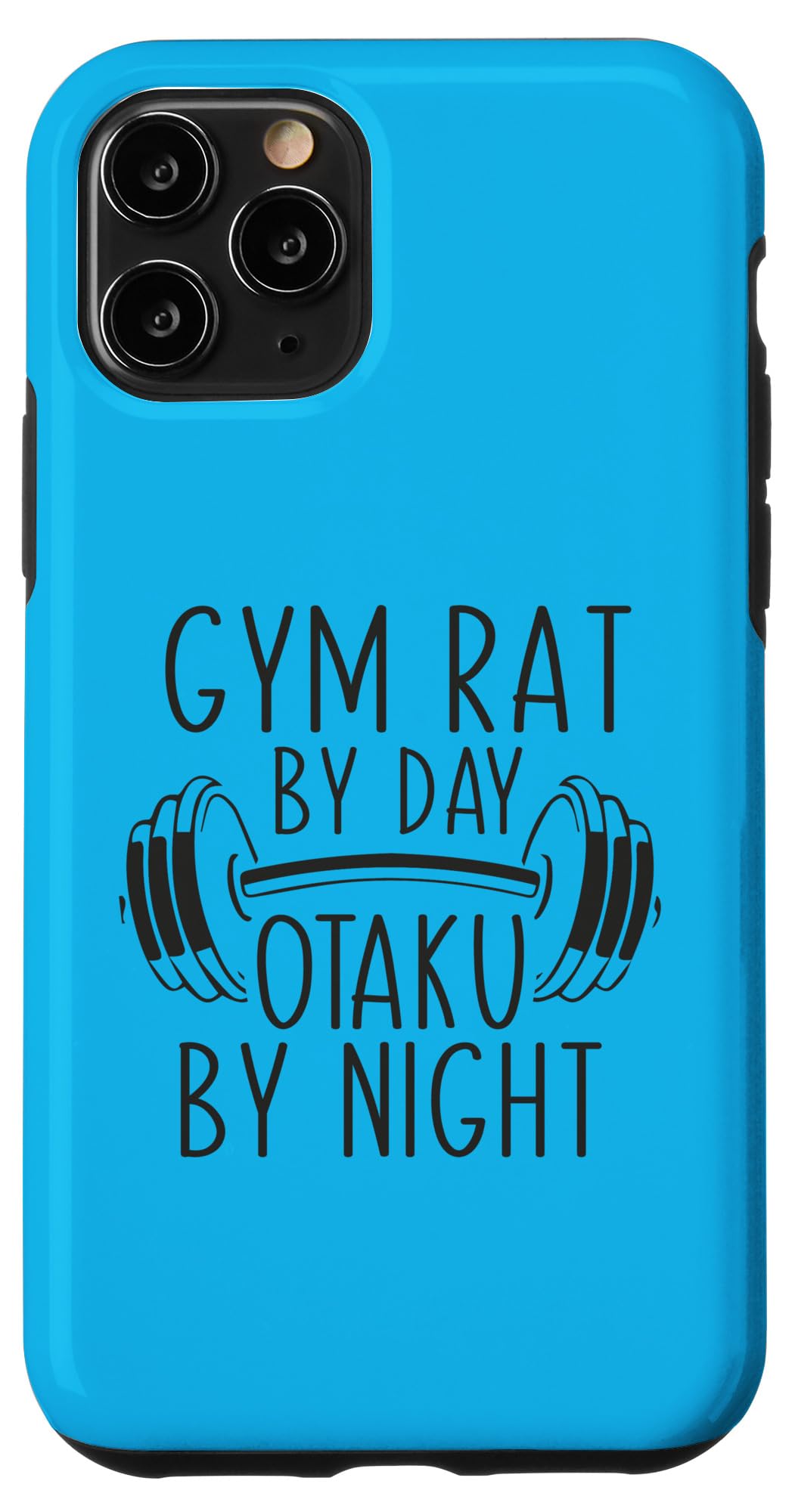 iPhone 11 Pro Gym Rat By Day Otaku By Night - 面白可笑しいアニメワークアウトフィットネス スマホケース スマートフォン・タブレット-スマートフォン・携帯電話アクセサリー-ケース・カバー