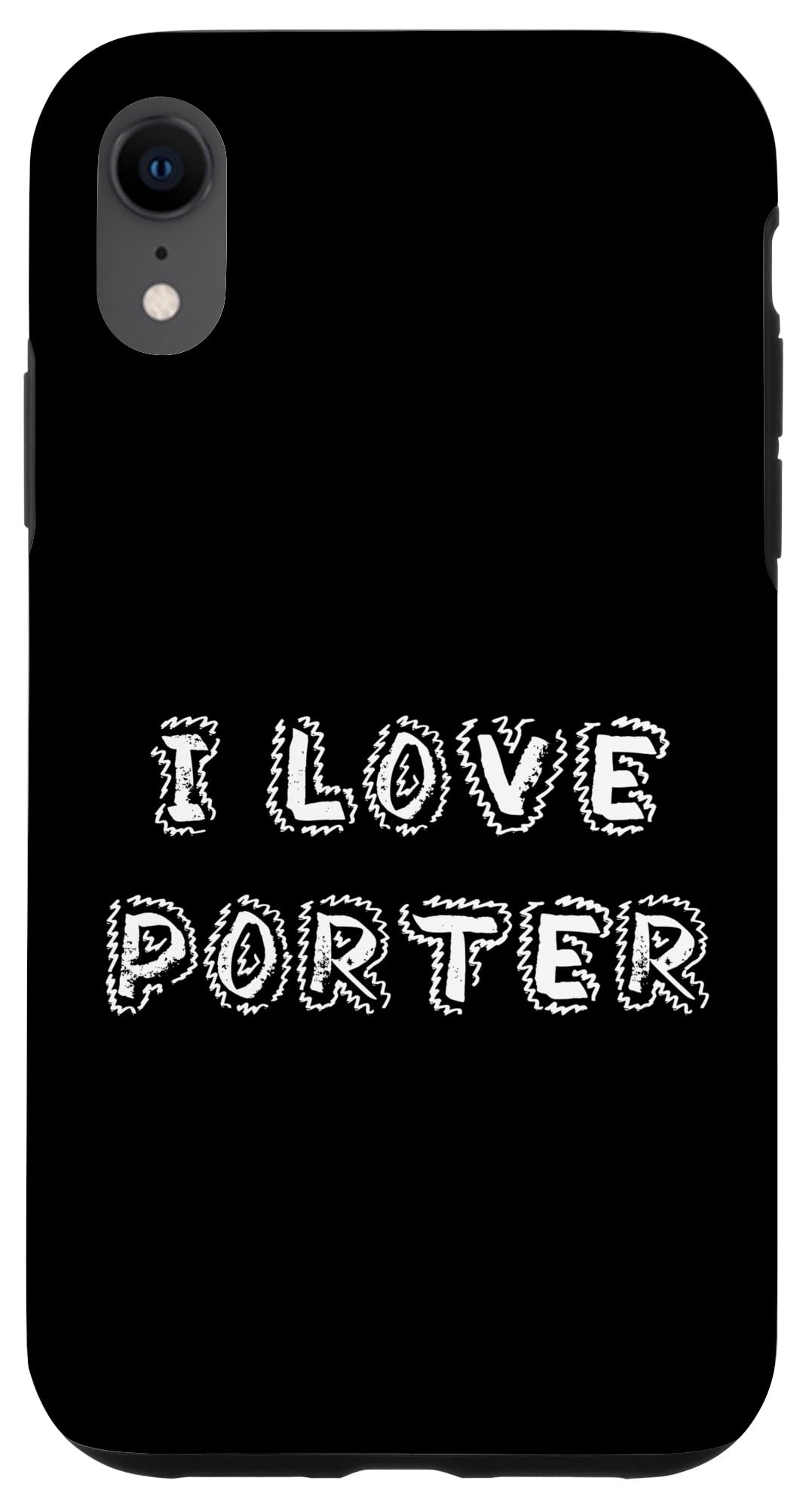 iPhone XR I Love Porter 子犬 犬 スマホケース