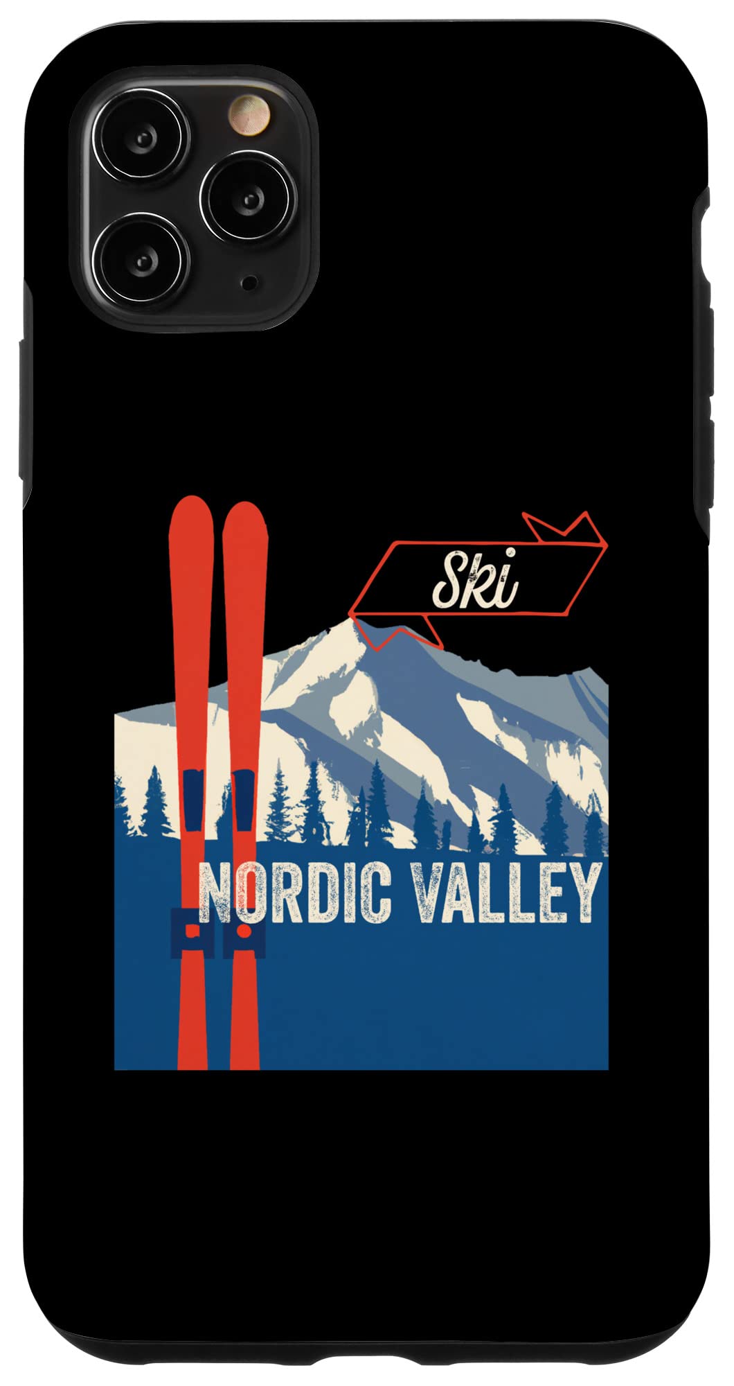 iPhone 11 Pro Max Nordic Valley スキーギア - ノルディックバレーマウンテンスキー スマホケース