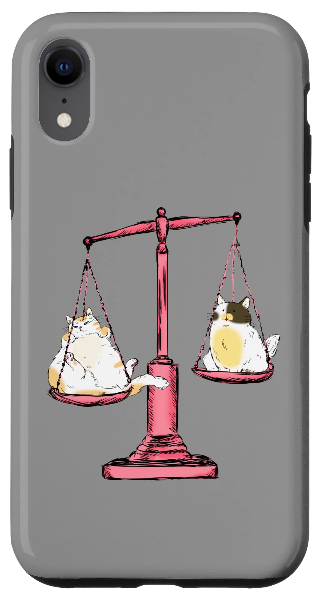 iPhone XR 面白い猫のデザインの猫愛好家の子猫 スマホケース