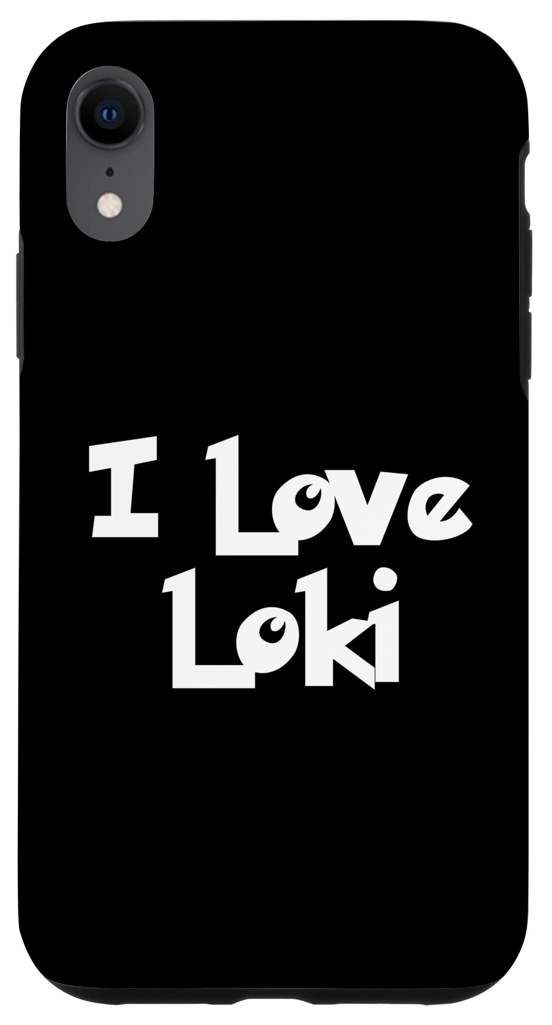iPhone XR I love Loki 子犬 犬 スマホケース