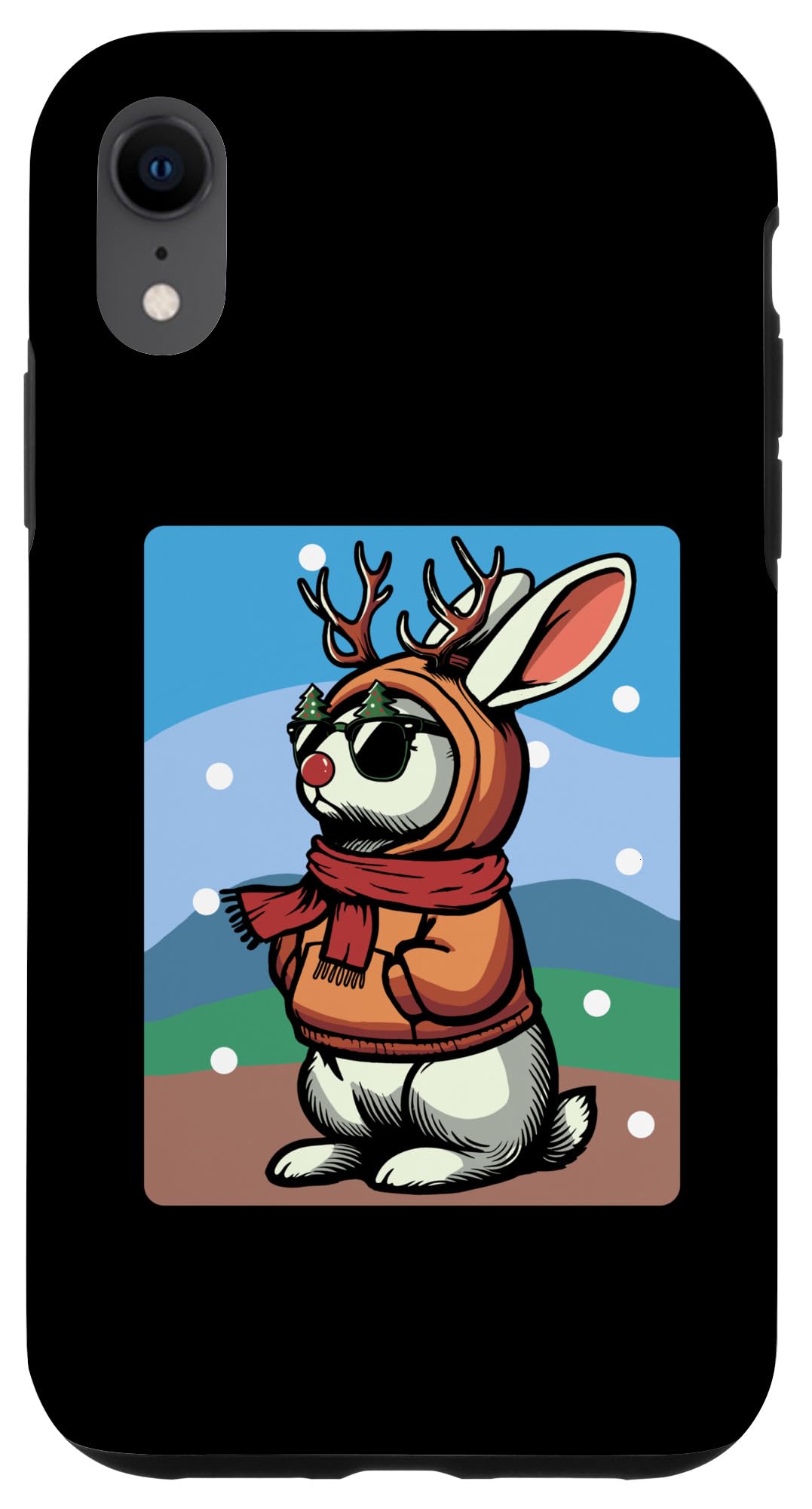 iPhone XR 馴鹿 家兎 クリスマス 家兎 スマホケース