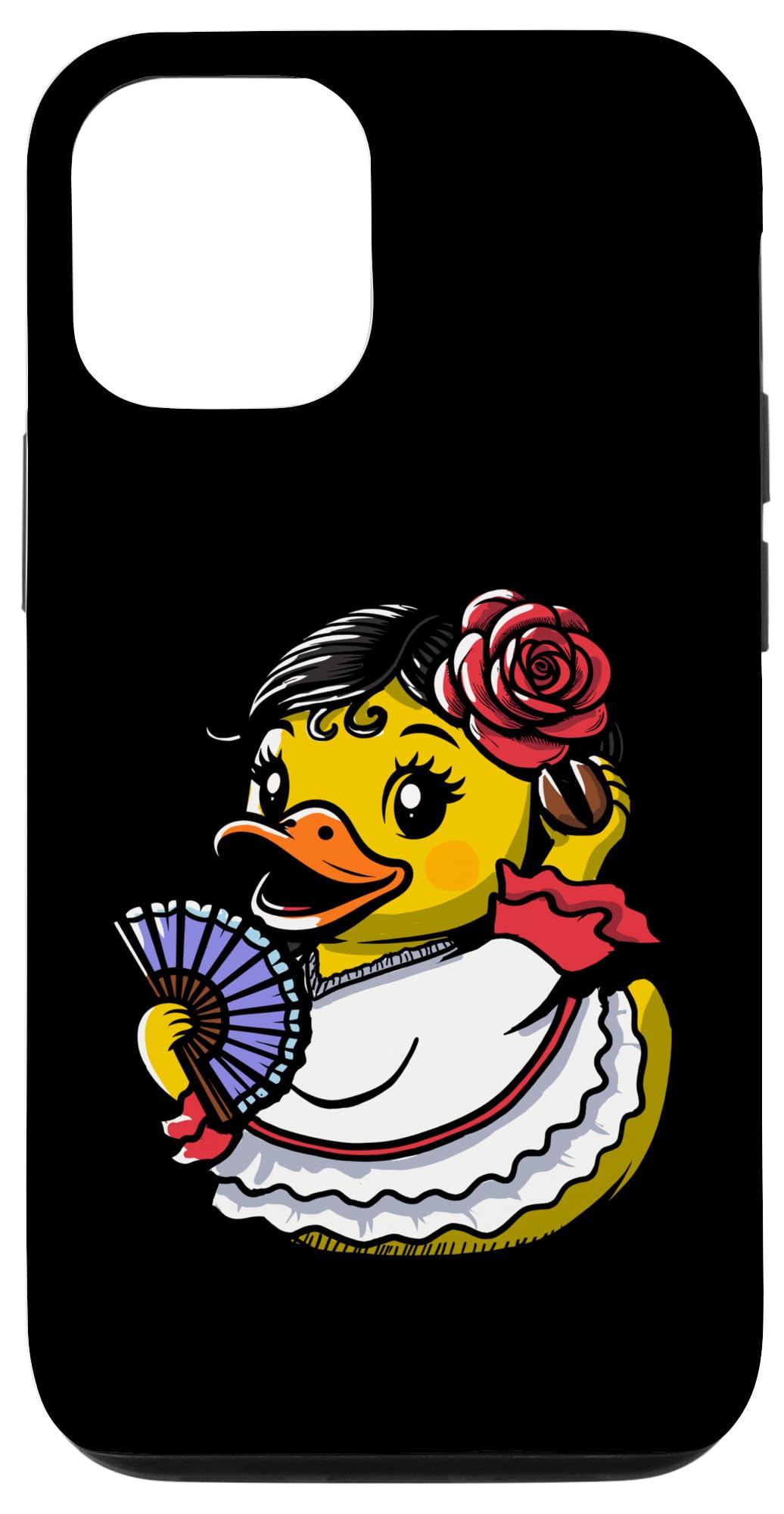 iPhone 15 Flamenco Rubber Duck Bailaora スパニッシュダンサー アヒル スマホケース