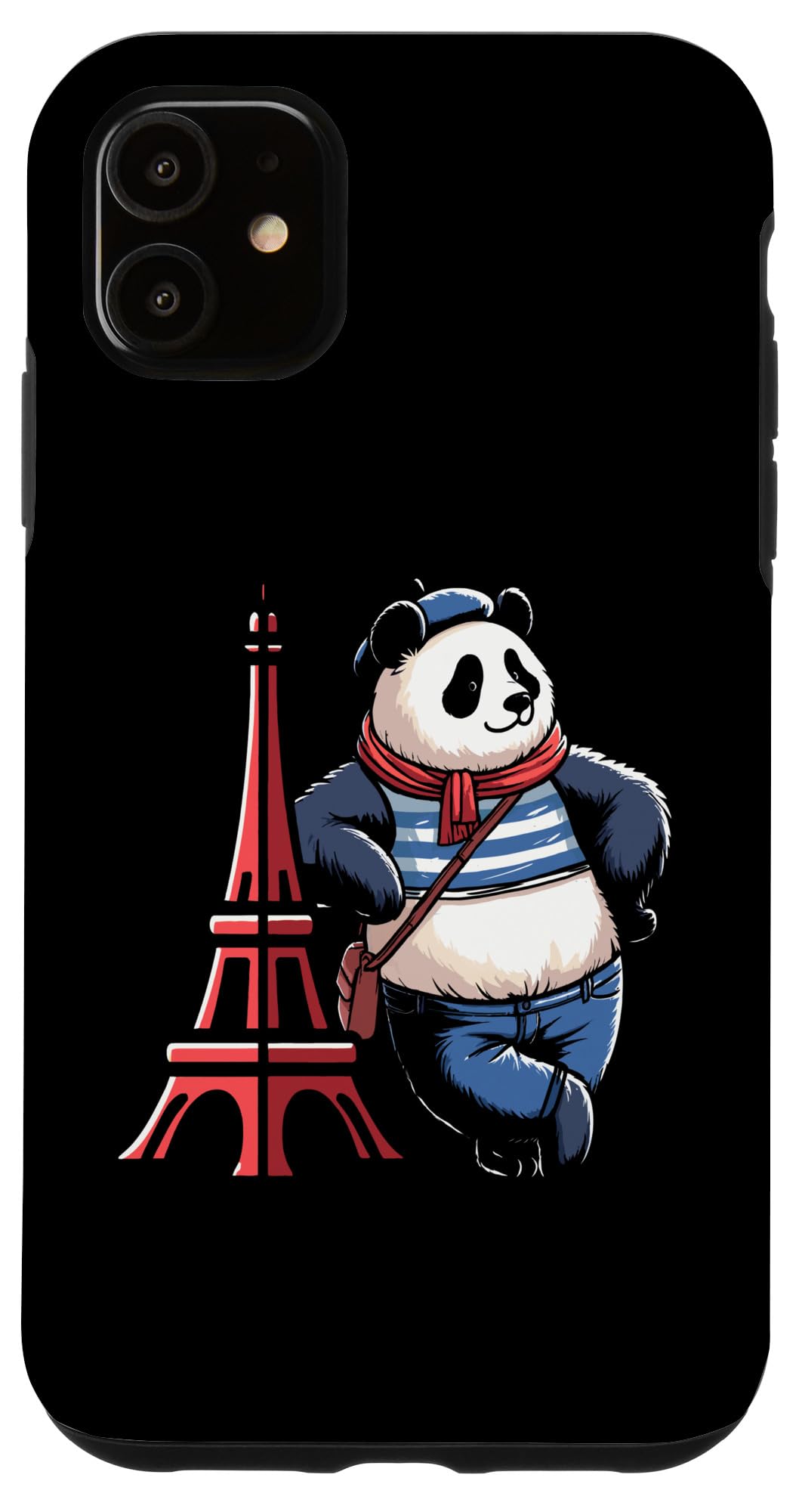 iPhone 11 パリ パンダ エッフェル塔 パンダ くま パリジャン スマホケース