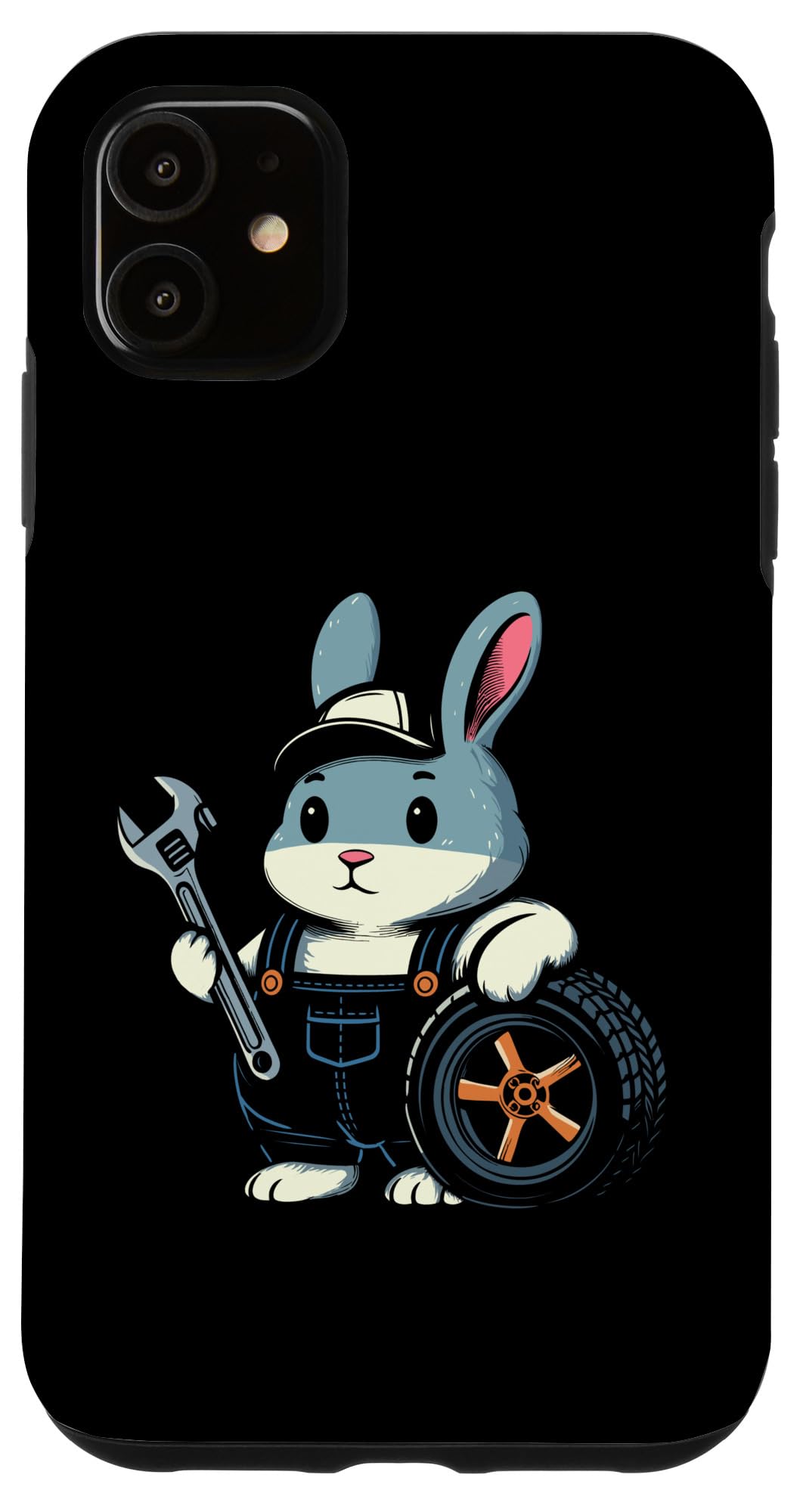 iPhone 11 四輪車補修士 家兎 バニー 四輪車補修士 スマホケース