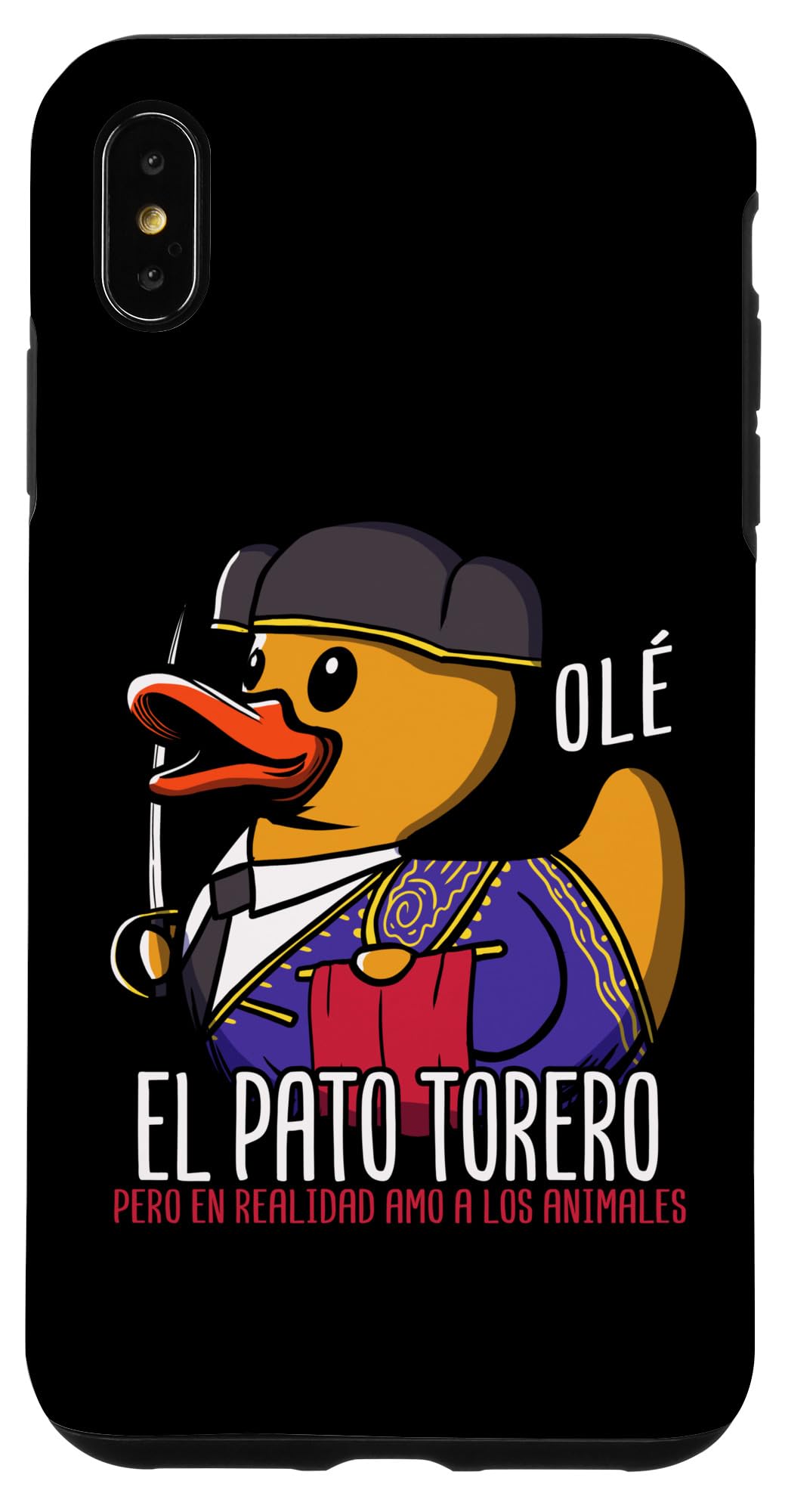 iPhone XS Max Bullfighter Rubber Duck スパニッシュトレロアヒル スマホケース