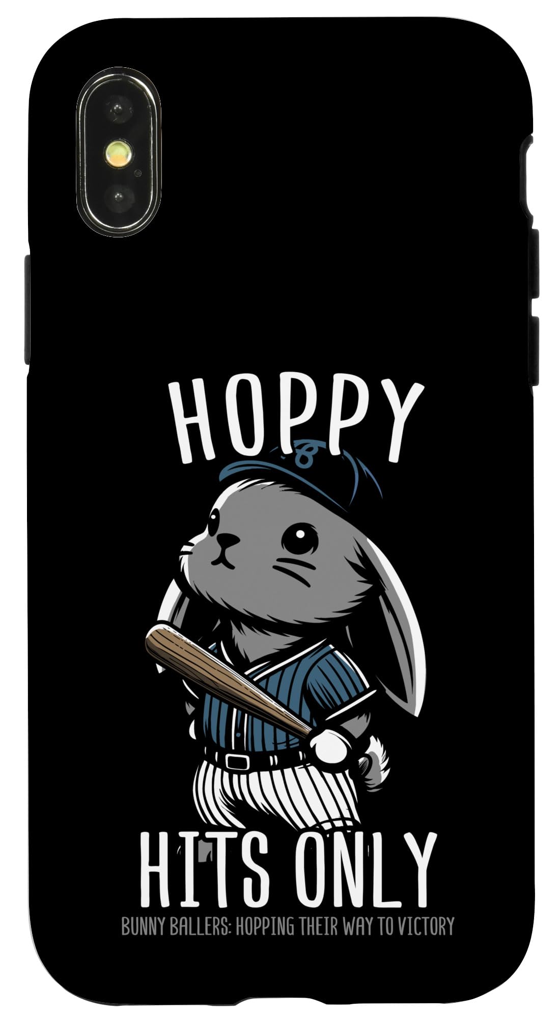 iPhone X/XS 野球 バニー ウサギ 野球選手 野球選手 スマホケース