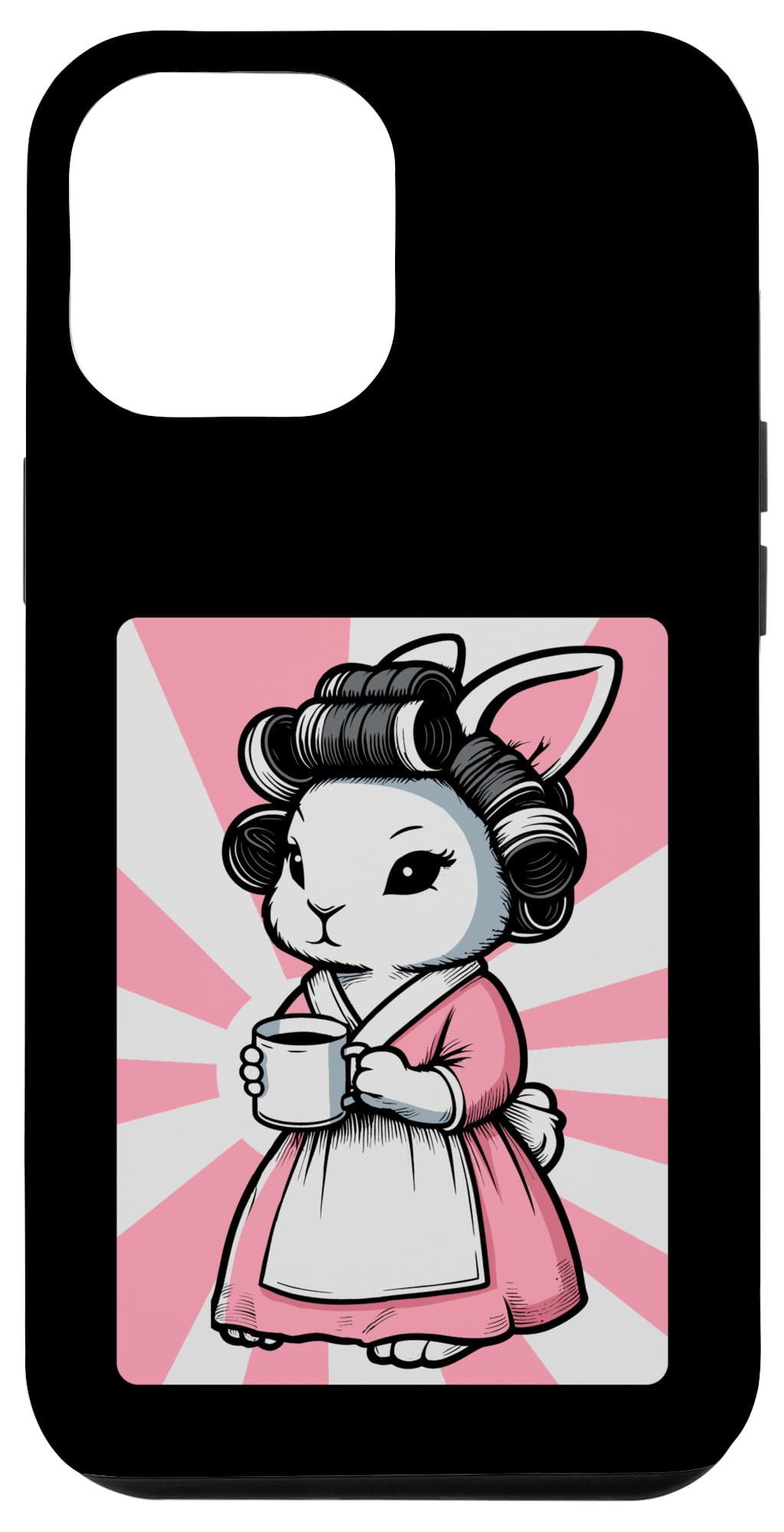iPhone 15 Plus 主婦 バニー 妻 うさぎ ハウスキーピング 女性 スマホケース