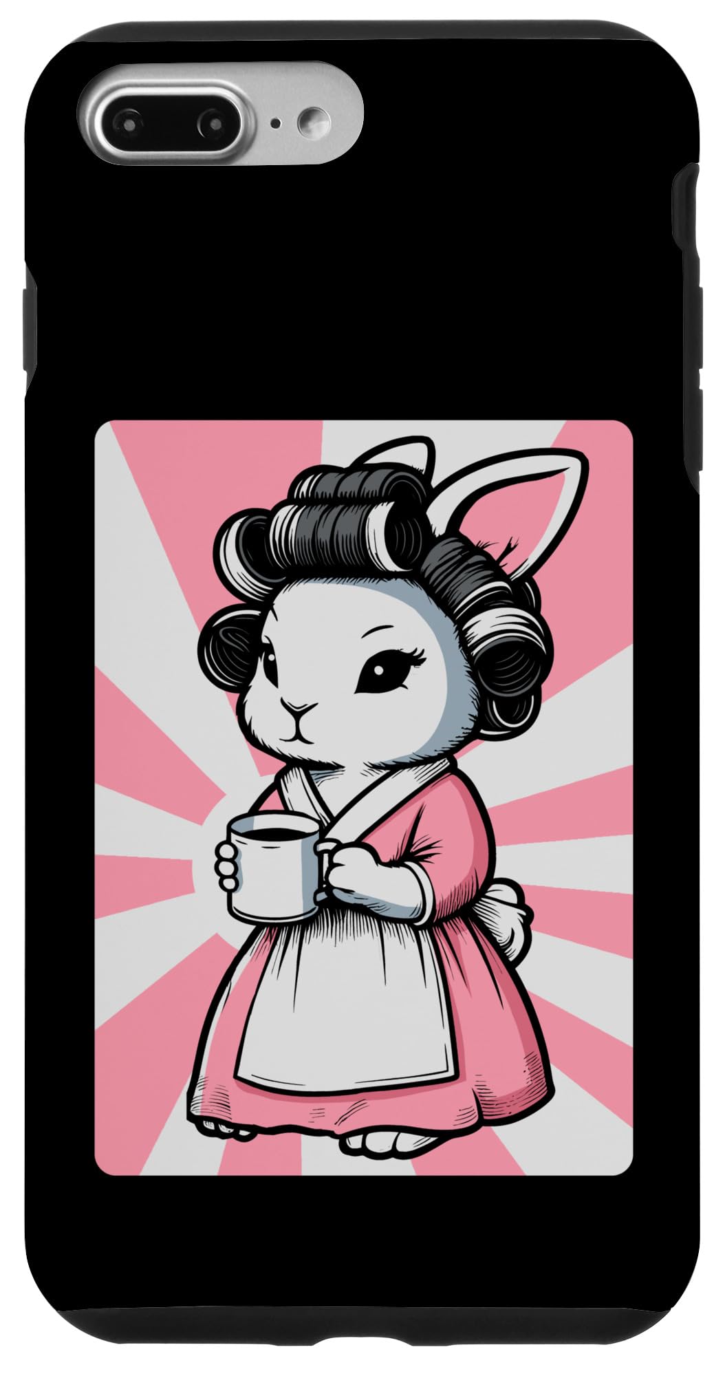 iPhone 7 Plus/8 Plus 主婦 バニー 妻 うさぎ ハウスキーピング 女性 スマホケース