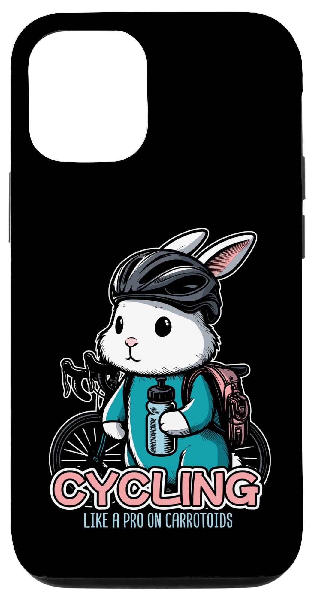 iPhone 15 Pro サイクリング バニー 自転車 ウサギ サイクリスト スマホケース