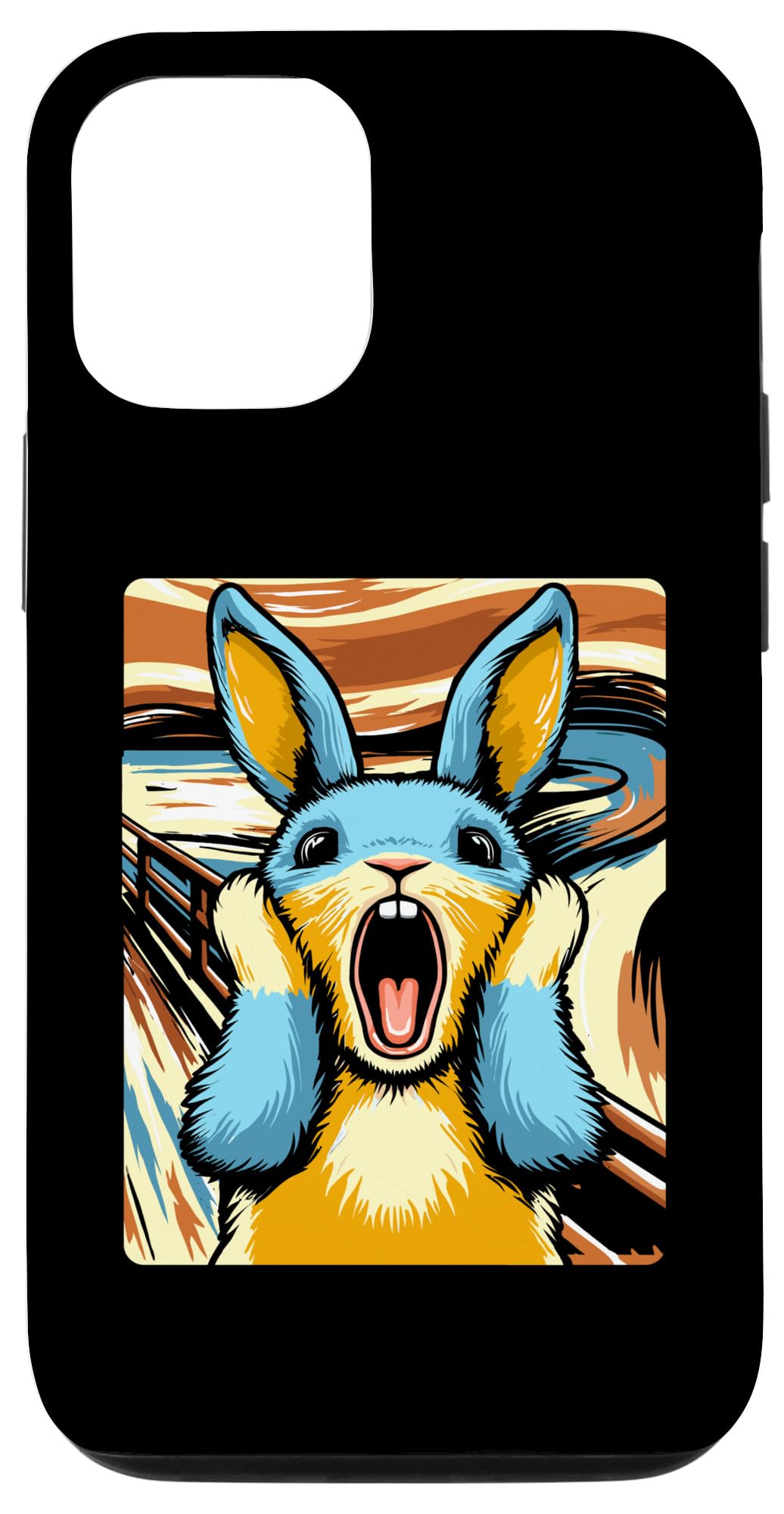 iPhone 13 Scream Bunny Scream Rabbit Bunny アートワーク スマホケース