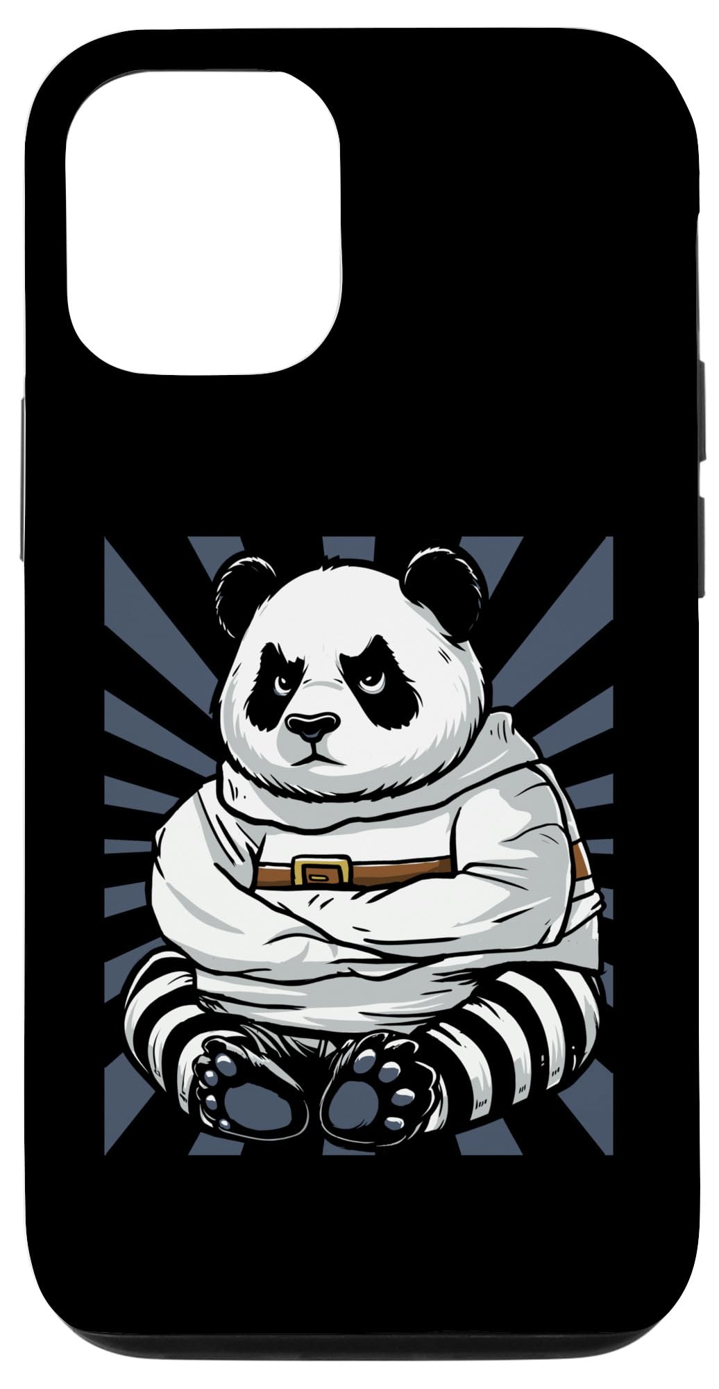 iPhone 12/12 Pro 囚人パンダ 拘束衣 受刑者 パンダベア スマホケース