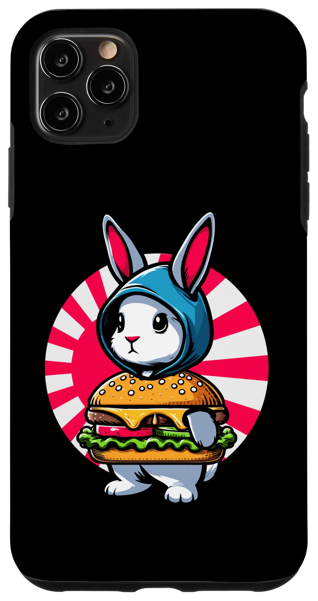 iPhone 11 Pro Max ハンバーガー バニー バーガー うさぎ ファーストフード スマホケース