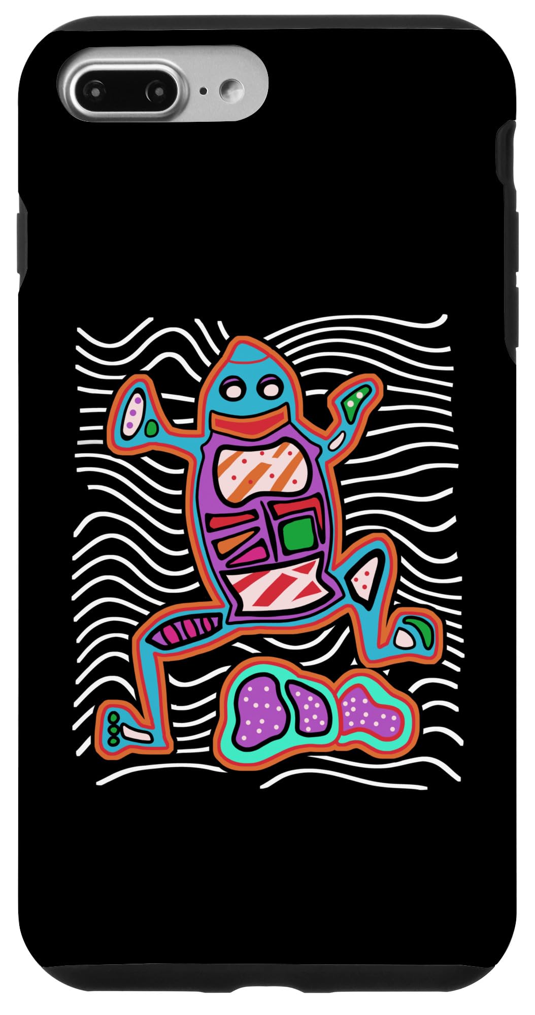 iPhone 7 Plus/8 Plus Panama Kuna Tribe カエルのヒキガエルモラ アート スマホケース 10,463円